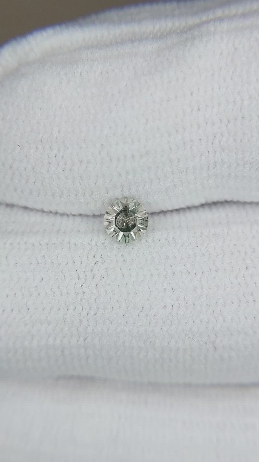 0.32 Ct. Greenish Yellow Sapphire from Montana Size Video