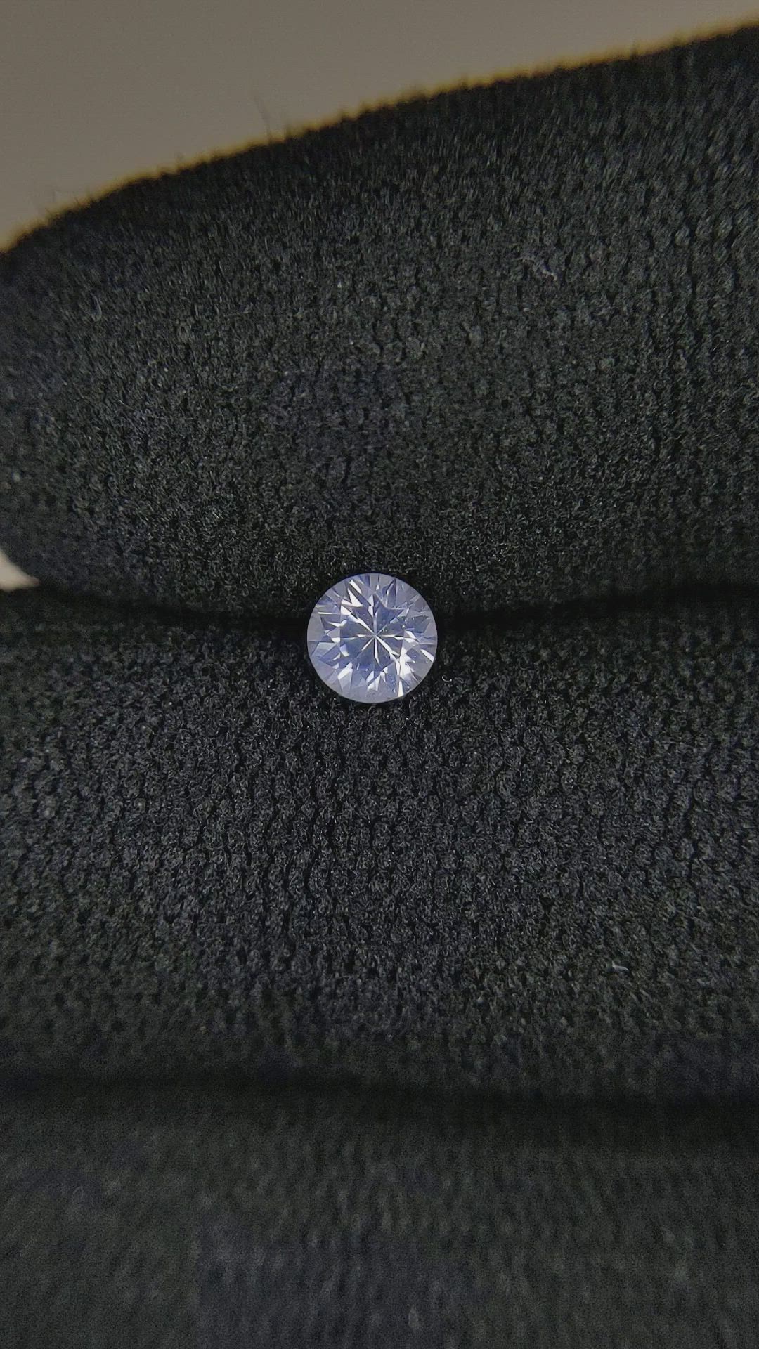 0.35 Ct. White Sapphire from Montana Size Video