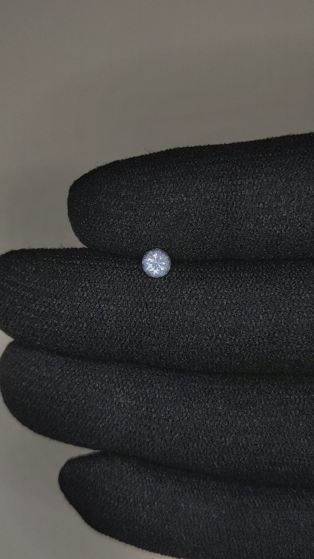 0.35 Ct. White Sapphire from Montana Size Video