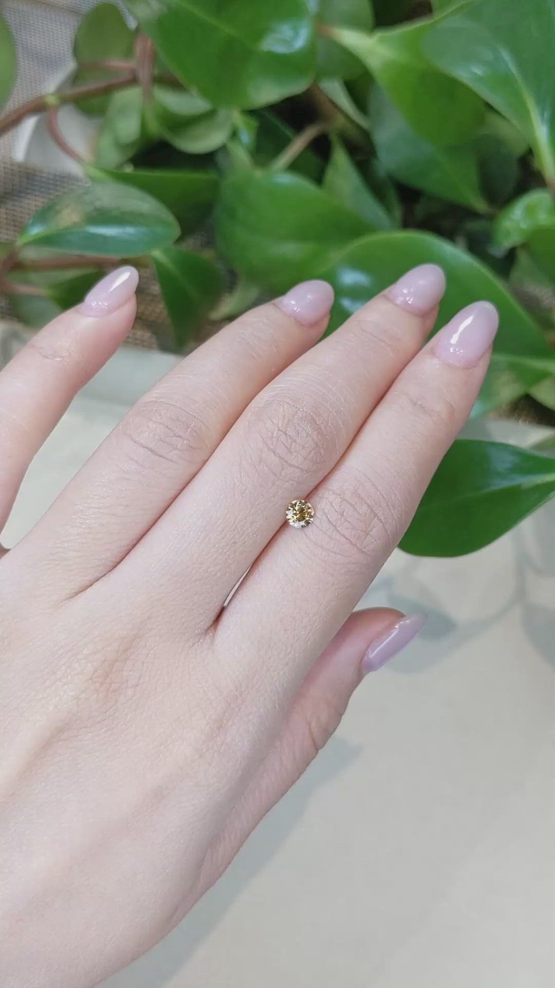 0.39 Ct. Bi Color Sapphire from Montana Size Video