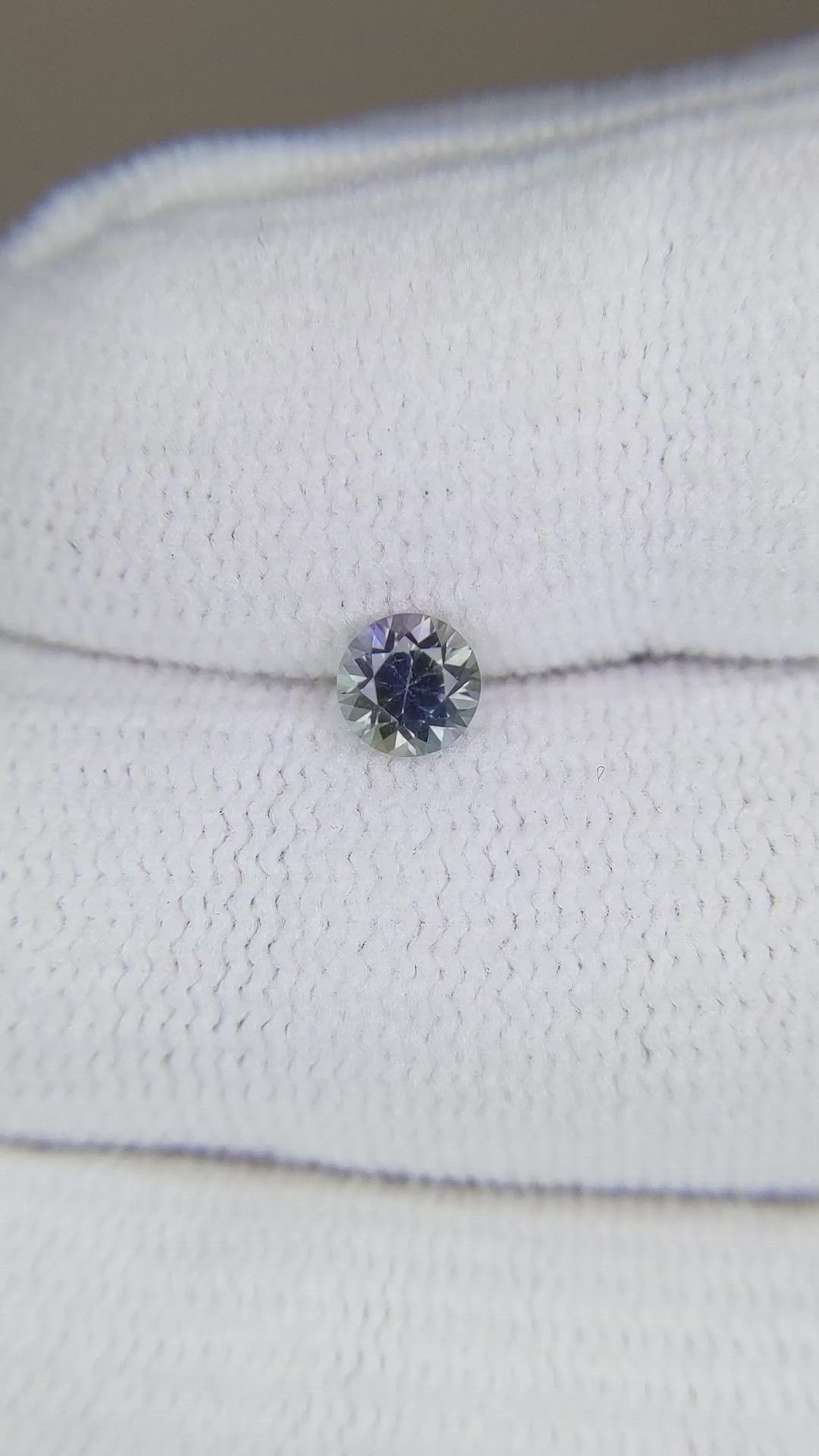 0.39 Ct. Purple Sapphire from Montana Size Video