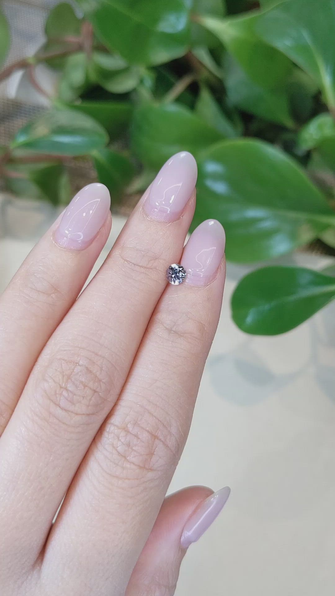 0.39 Ct. Purple Sapphire from Montana Size Video