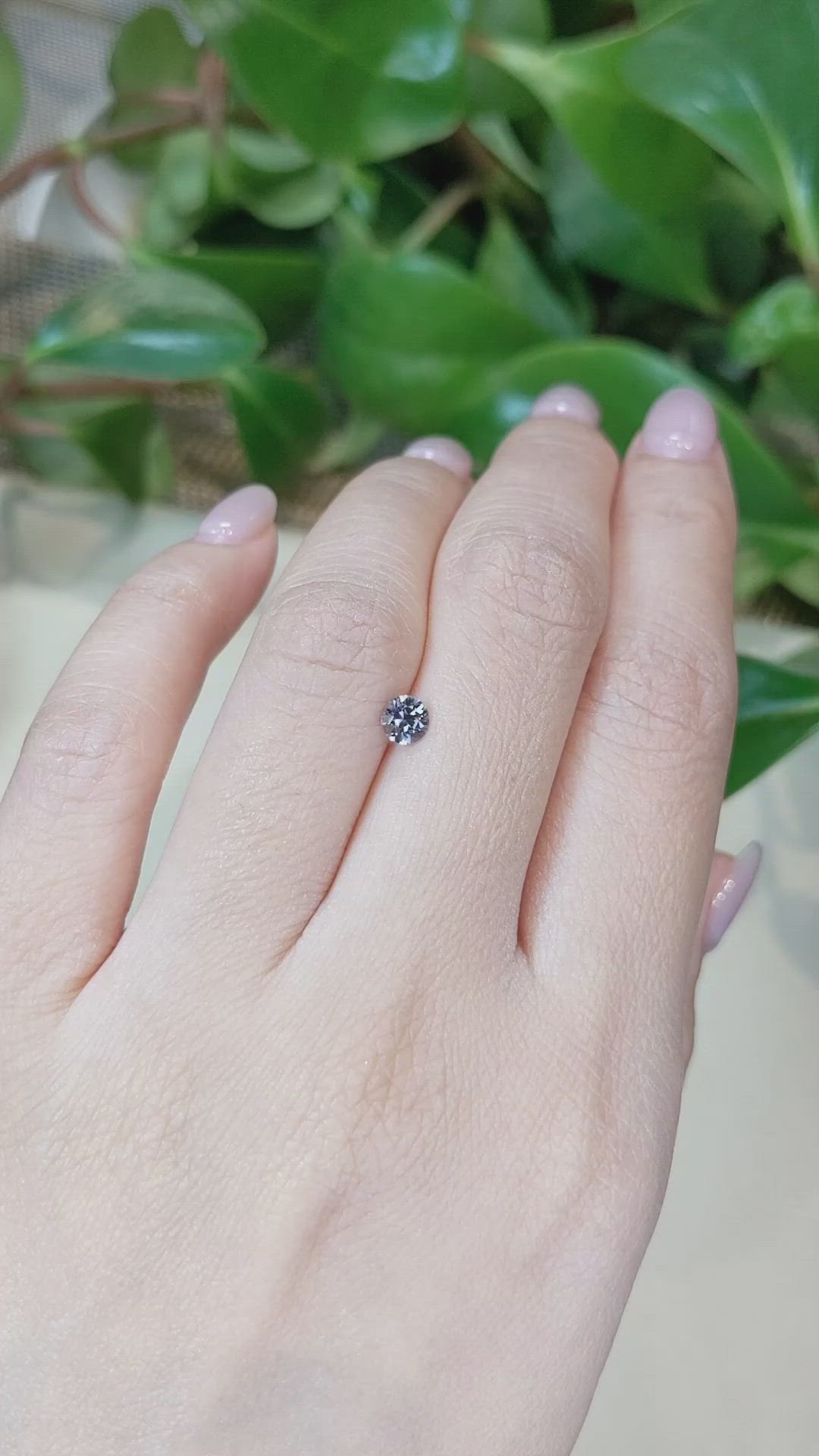 0.39 Ct. Purple Sapphire from Montana Size Video