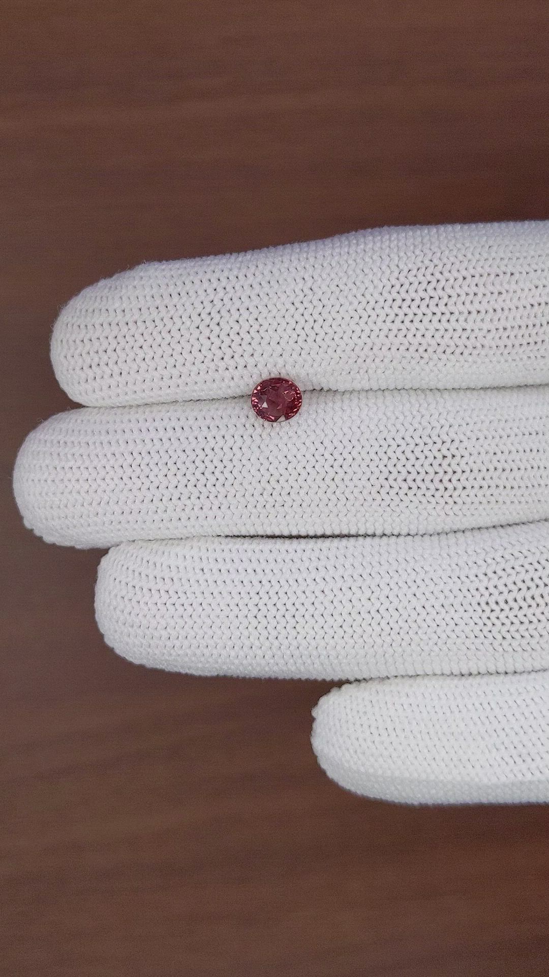 1.08 Ct. Pinkish Brown Sapphire from Tanzania Size Video