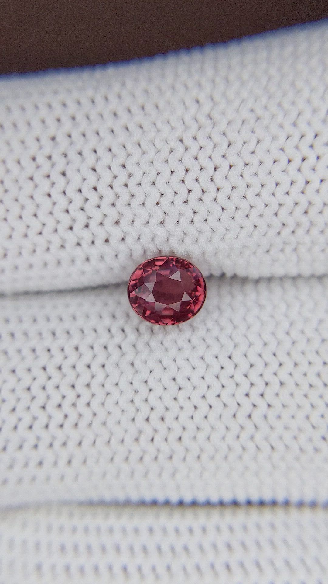 1.08 Ct. Pinkish Brown Sapphire from Tanzania Size Video