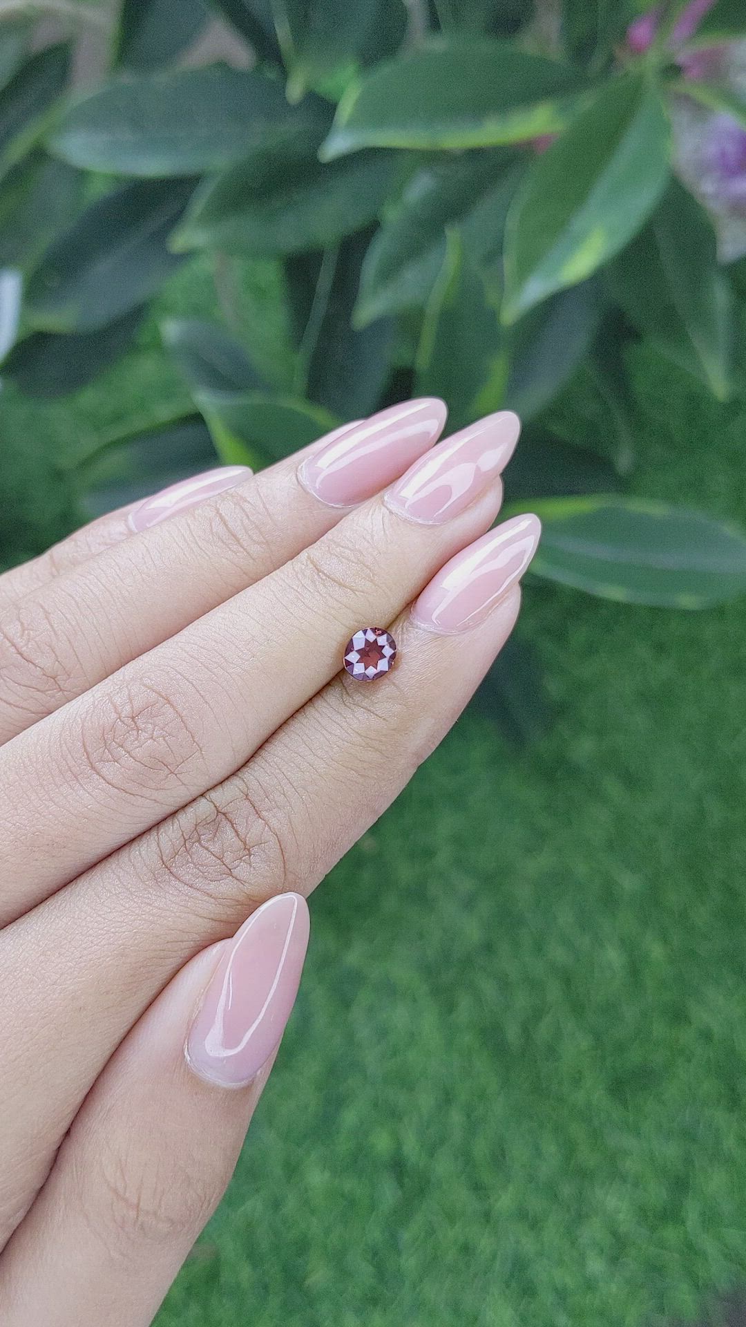 1.08 Ct. Pinkish Brown Sapphire from Tanzania Size Video