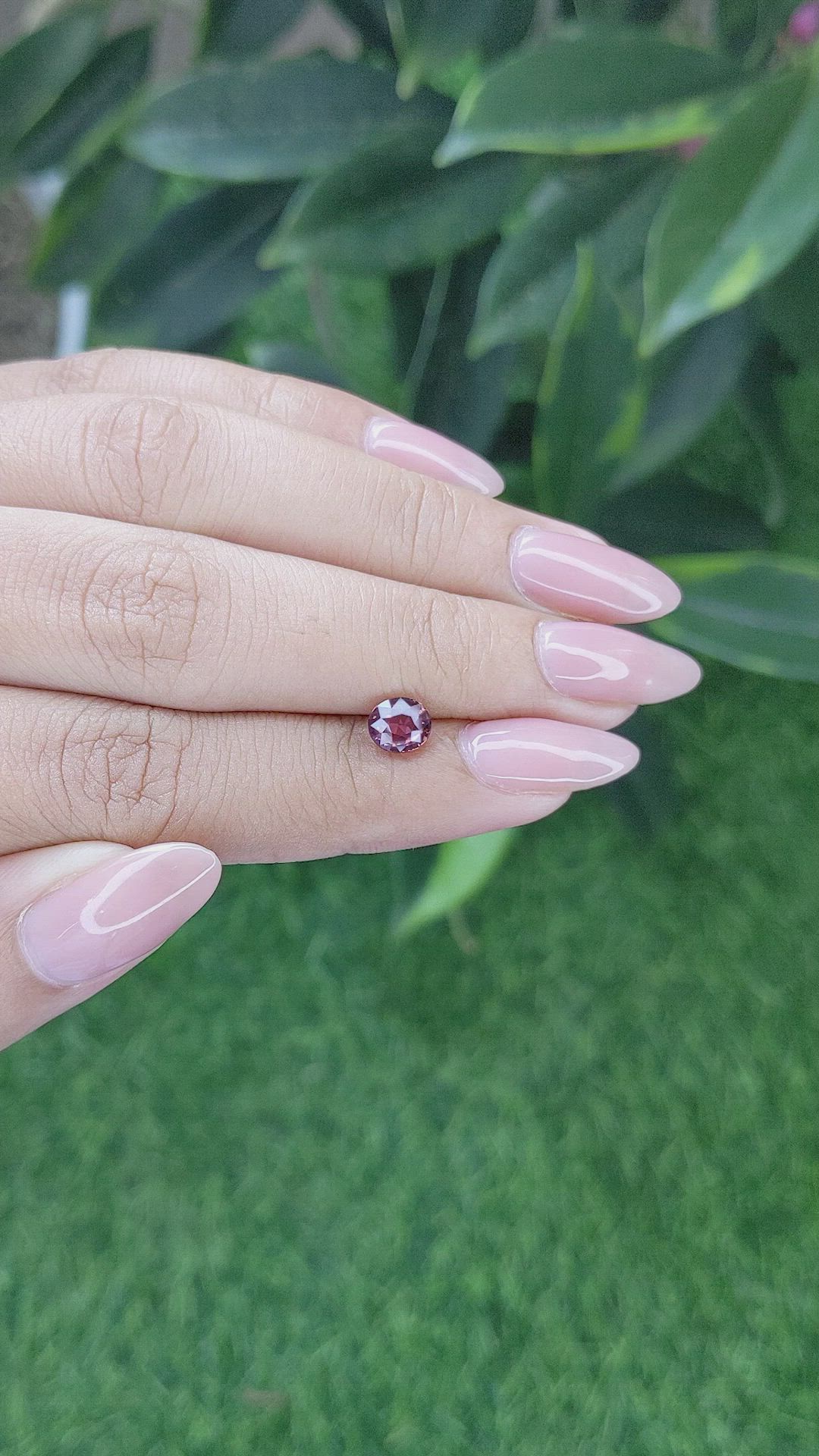 1.08 Ct. Pinkish Brown Sapphire from Tanzania Size Video
