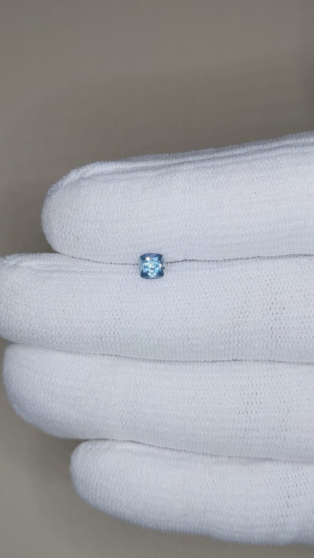 0.42 Ct. Blue Sapphire from Montana Size Video