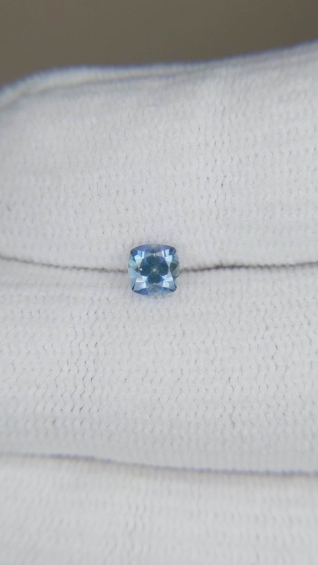 0.42 Ct. Blue Sapphire from Montana Size Video