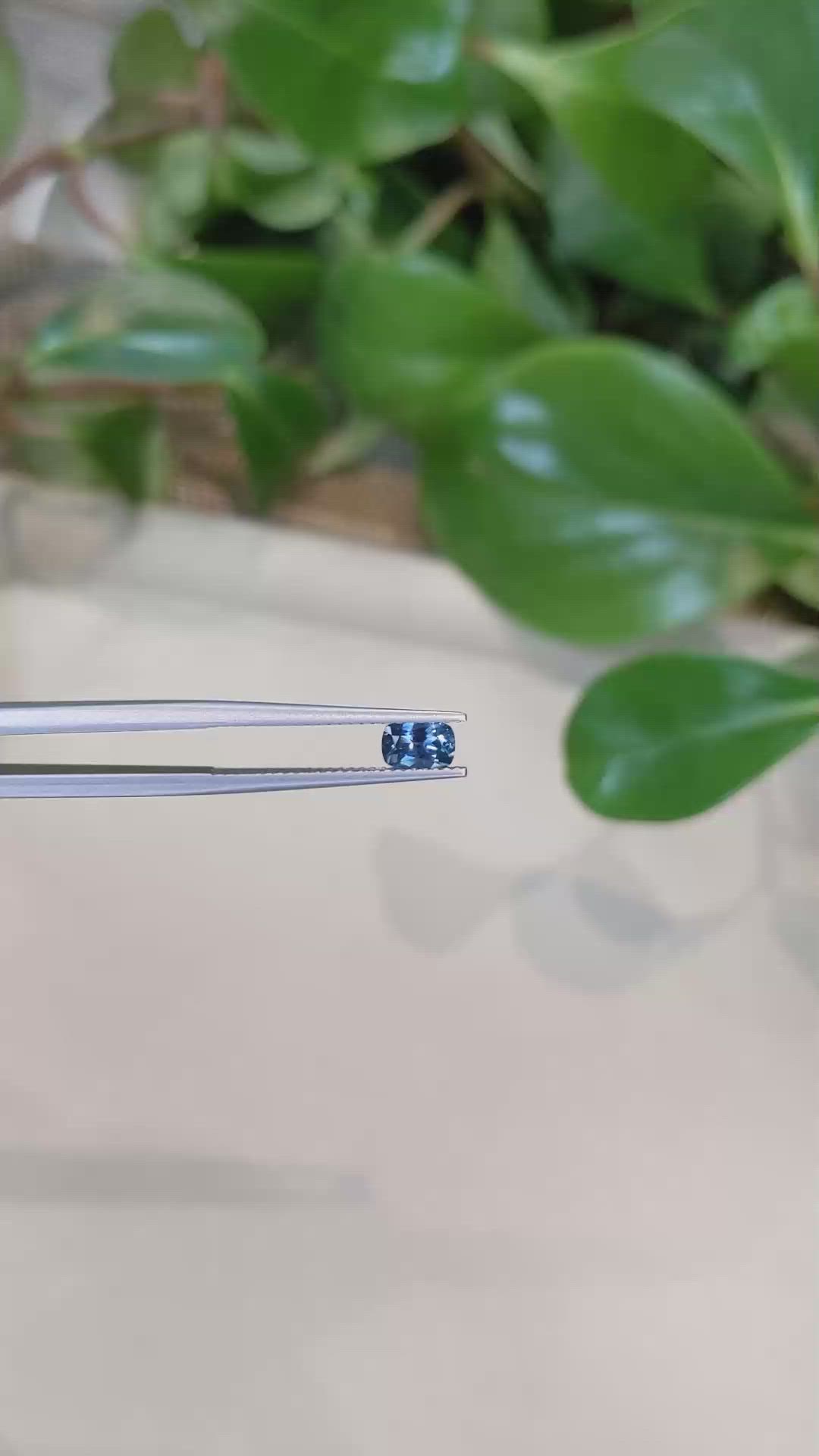 0.50 Ct. Greenish Blue Sapphire from Montana Size Video