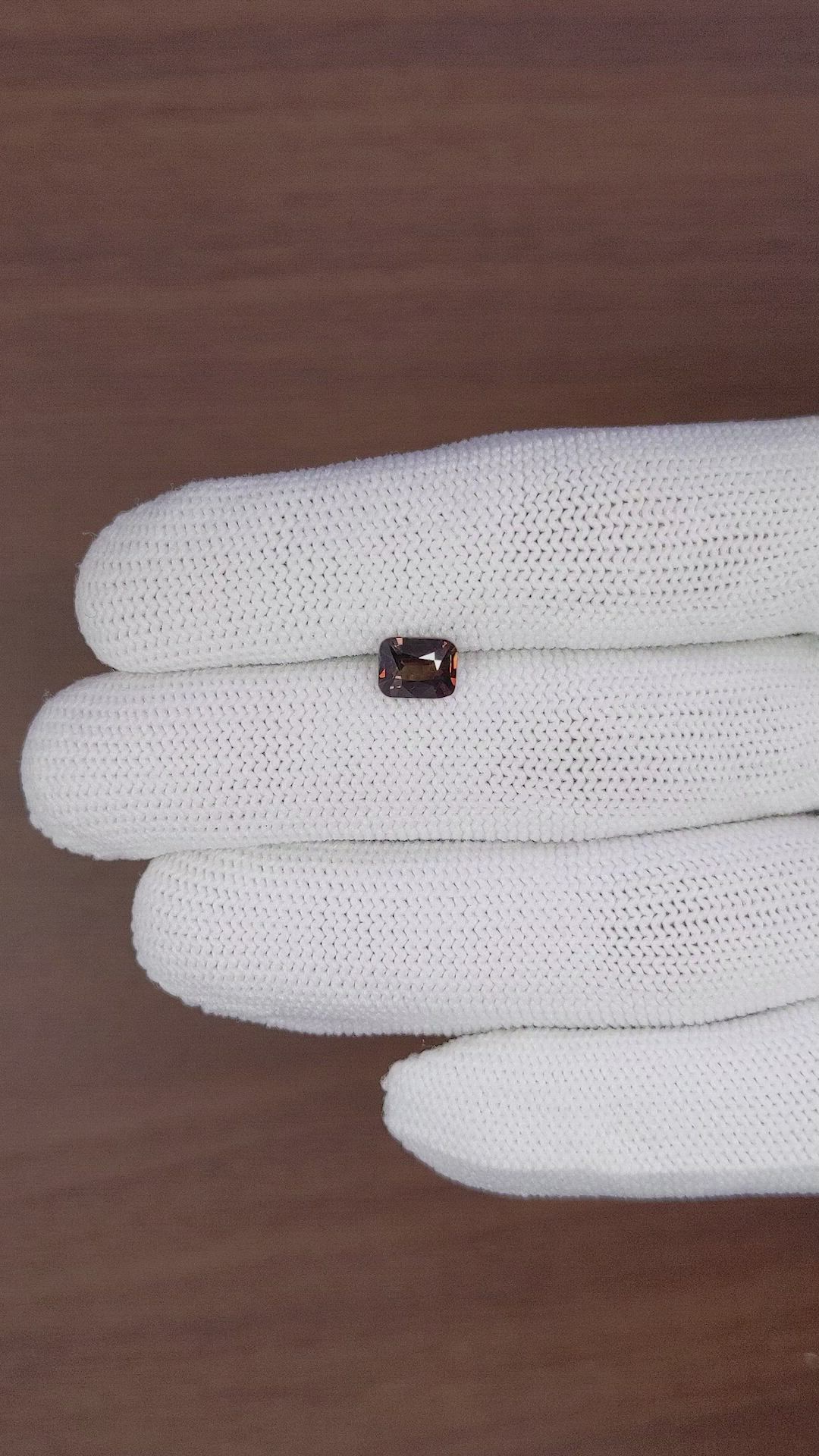 1.08 Ct. Pinkish Brown Sapphire from Madagascar Size Video