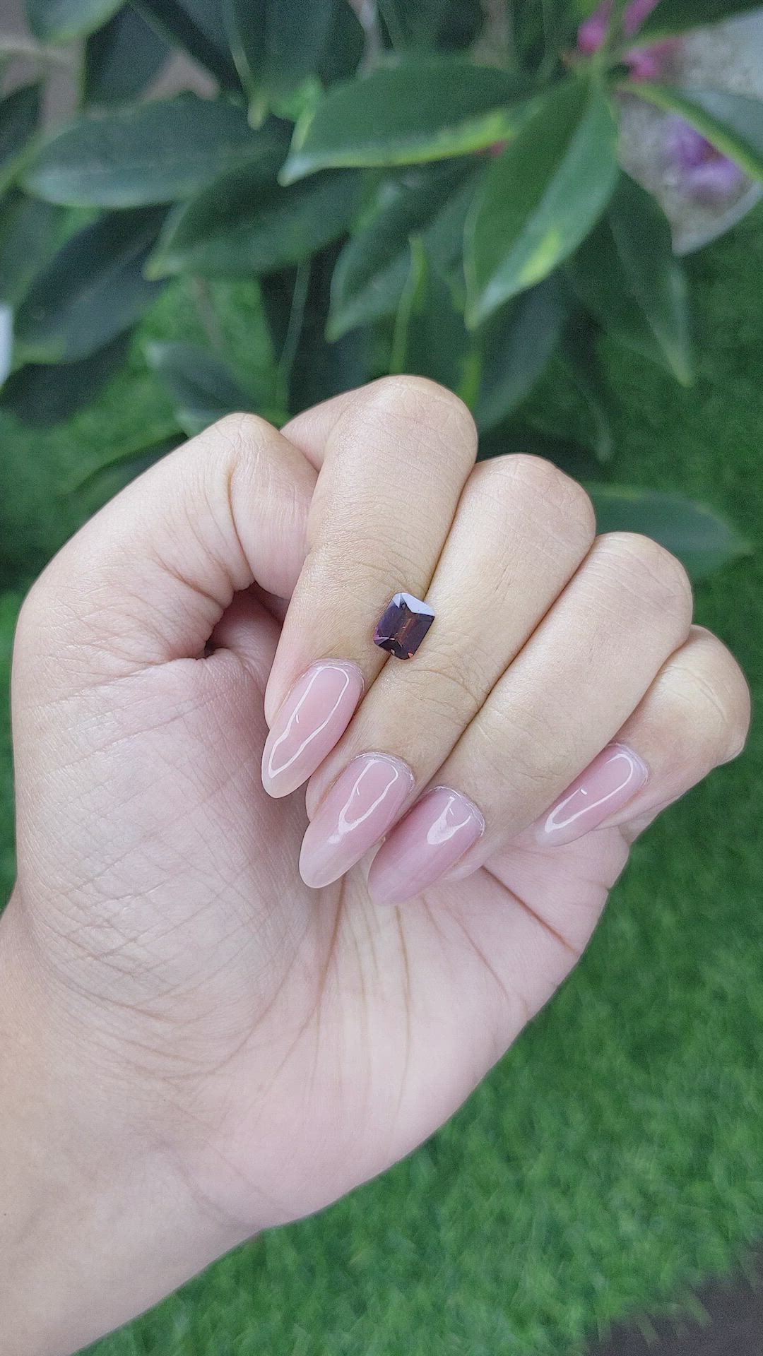 1.08 Ct. Pinkish Brown Sapphire from Madagascar Size Video