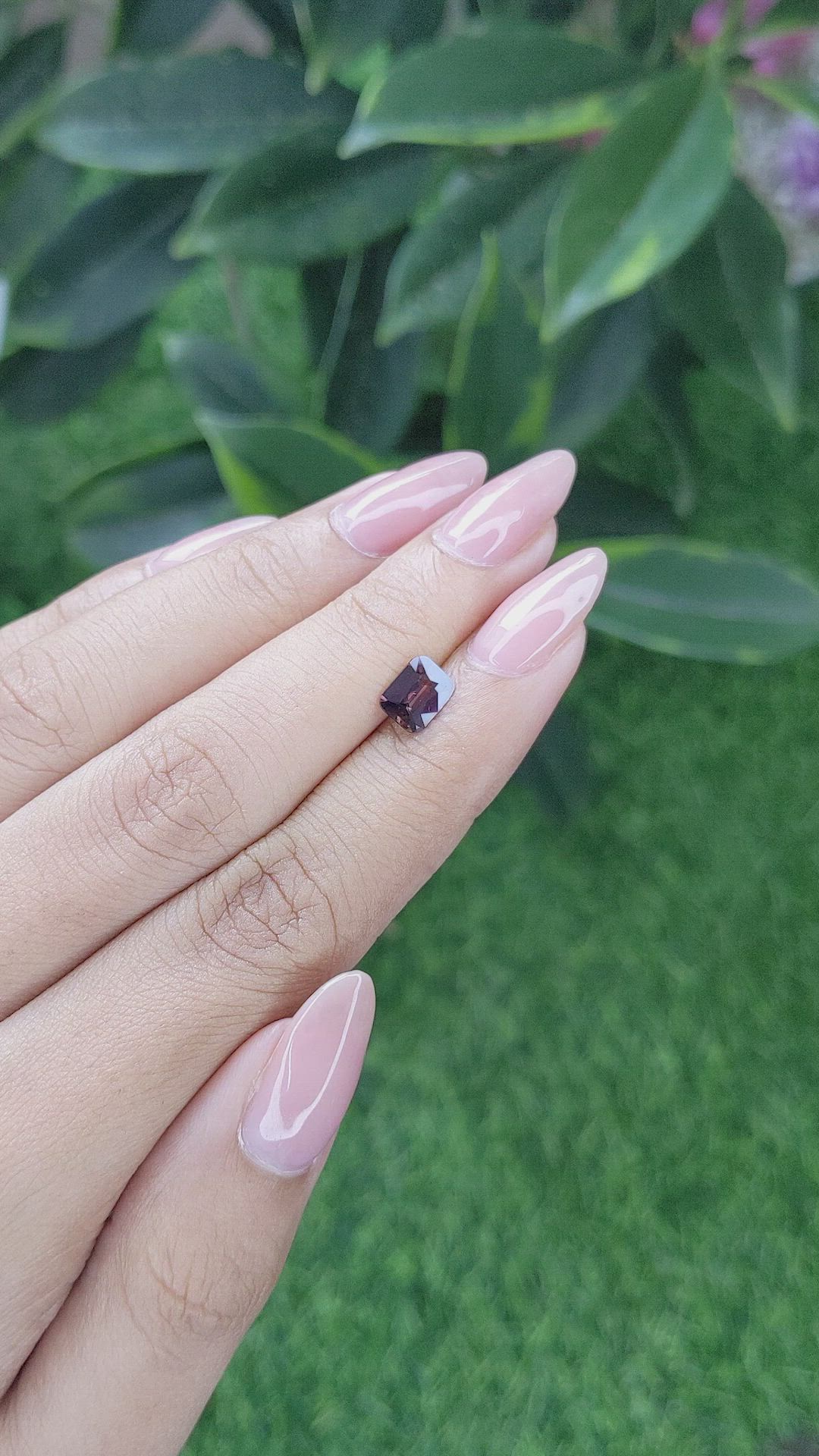 1.08 Ct. Pinkish Brown Sapphire from Madagascar Size Video