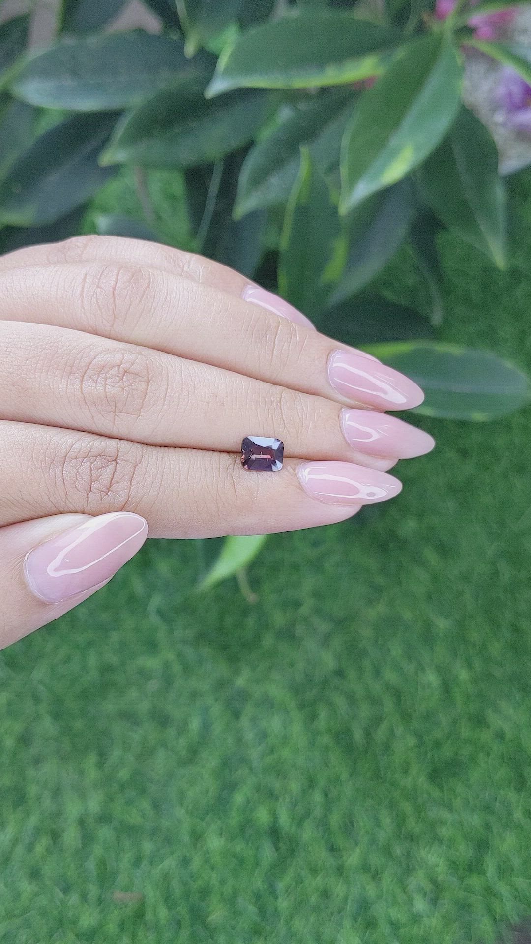 1.08 Ct. Pinkish Brown Sapphire from Madagascar Size Video