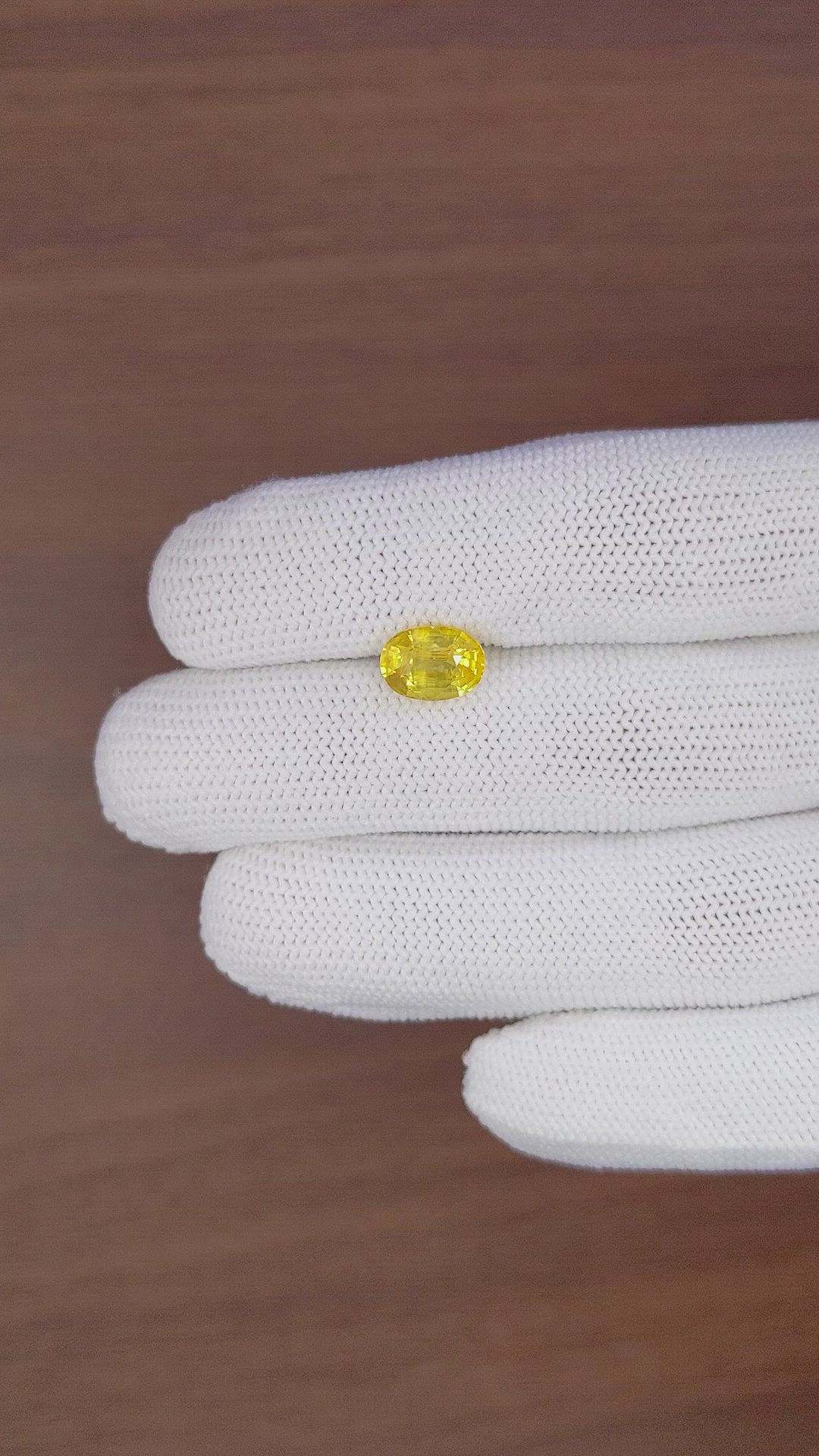 3.06 Ct. Yellow Sapphire from Madagascar Size Video