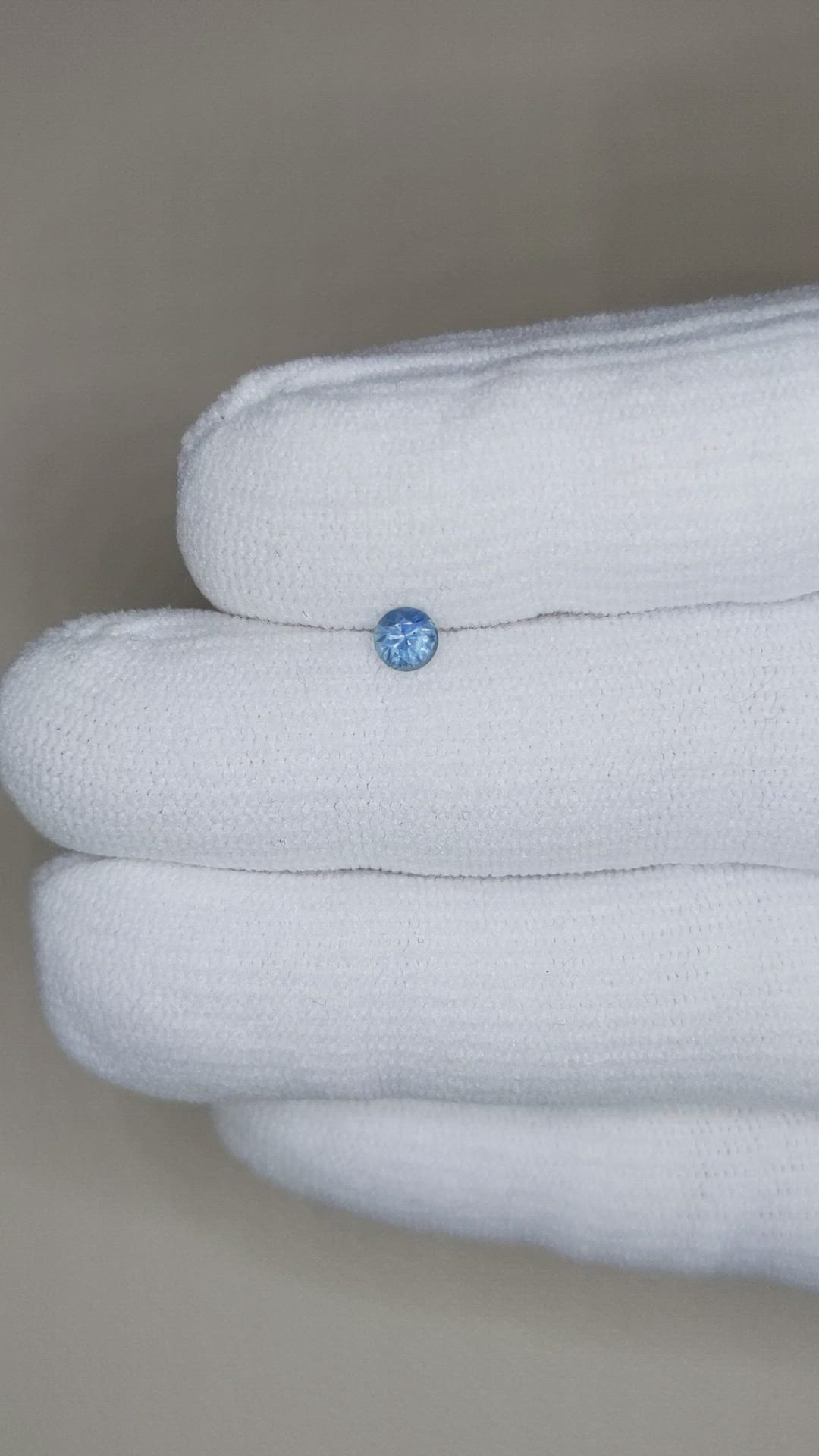 0.30 Ct. Blue Sapphire from Montana Size Video