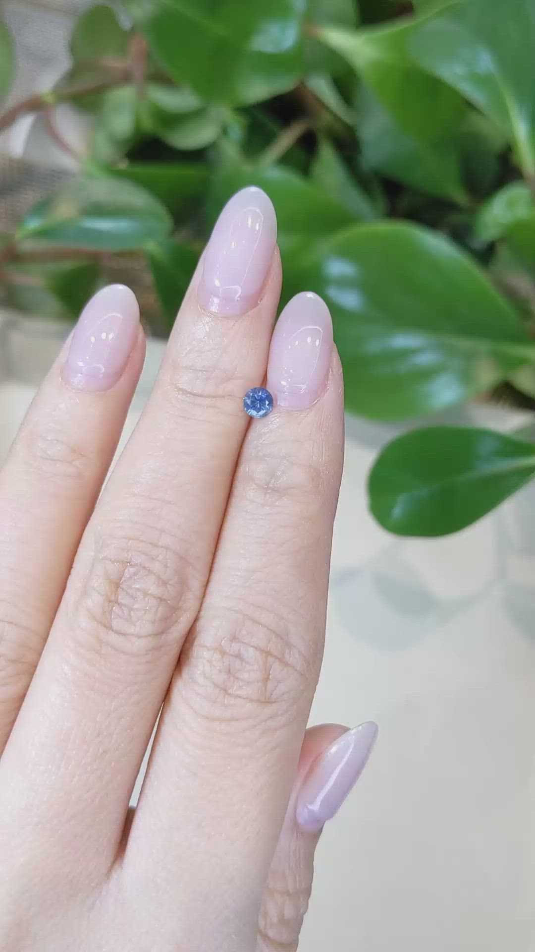 0.30 Ct. Blue Sapphire from Montana Size Video