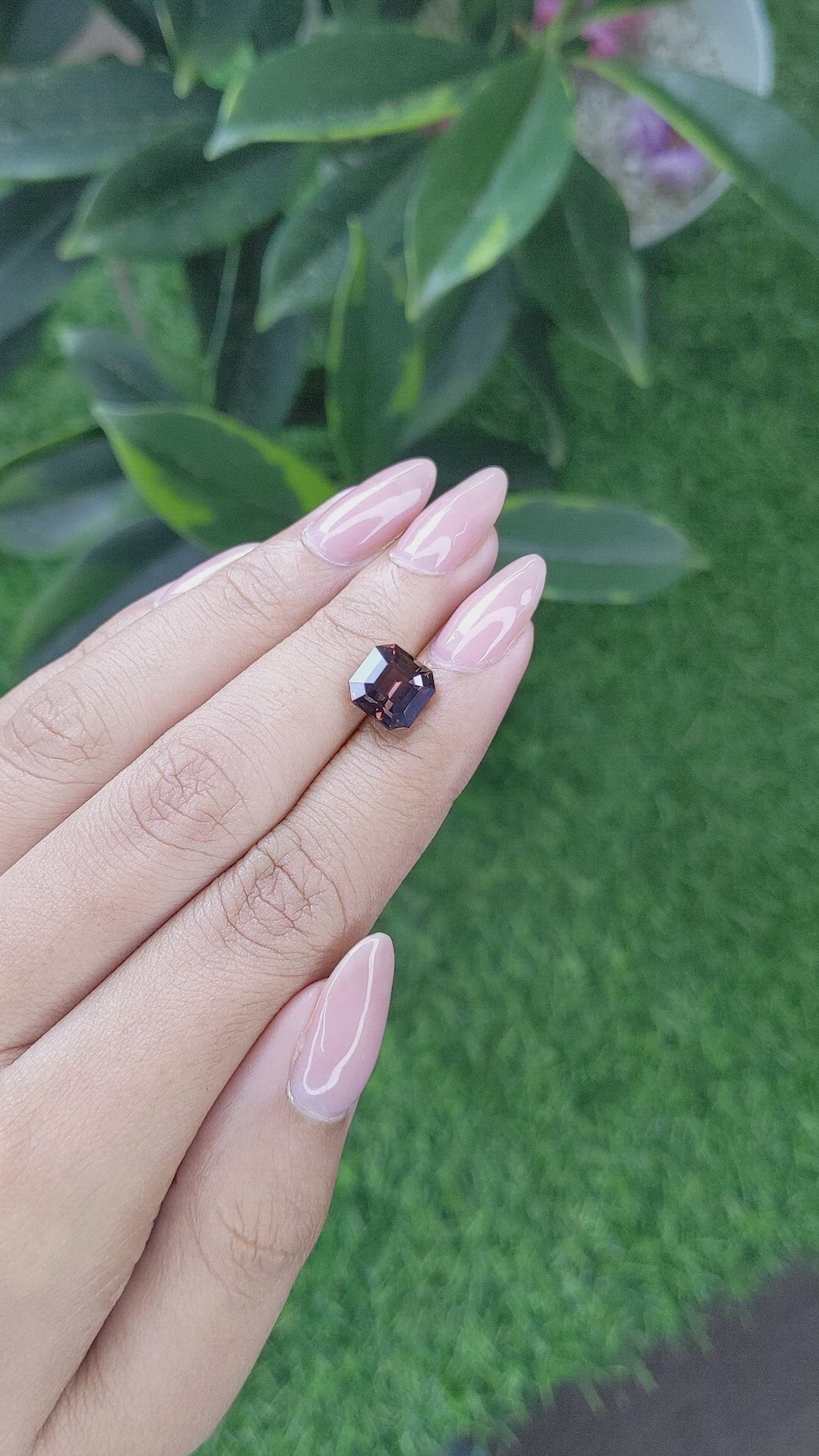 3.60 Ct. Pinkish Brown Sapphire from Madagascar Size Video