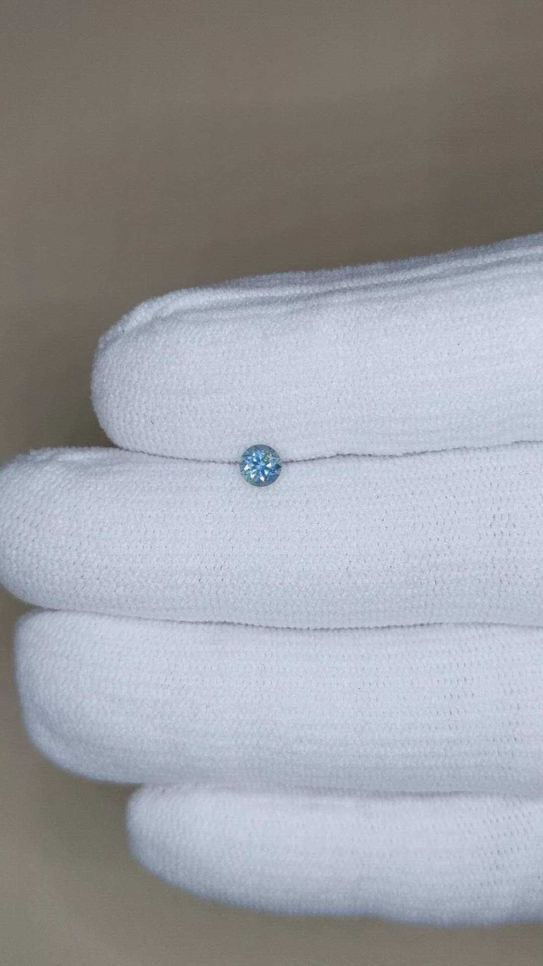 0.30 Ct. Greenish Blue Sapphire from Montana Size Video