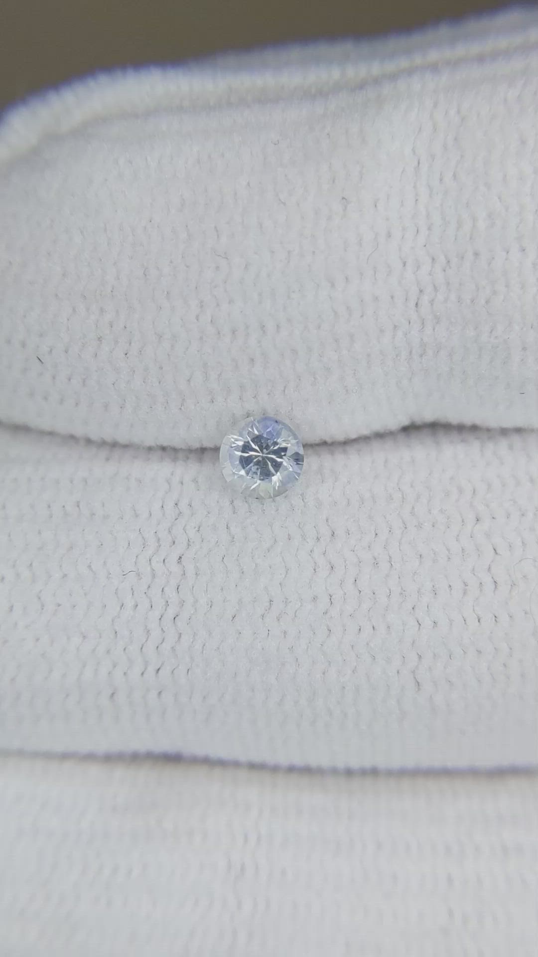 0.30 Ct. Blue Sapphire from Montana Size Video