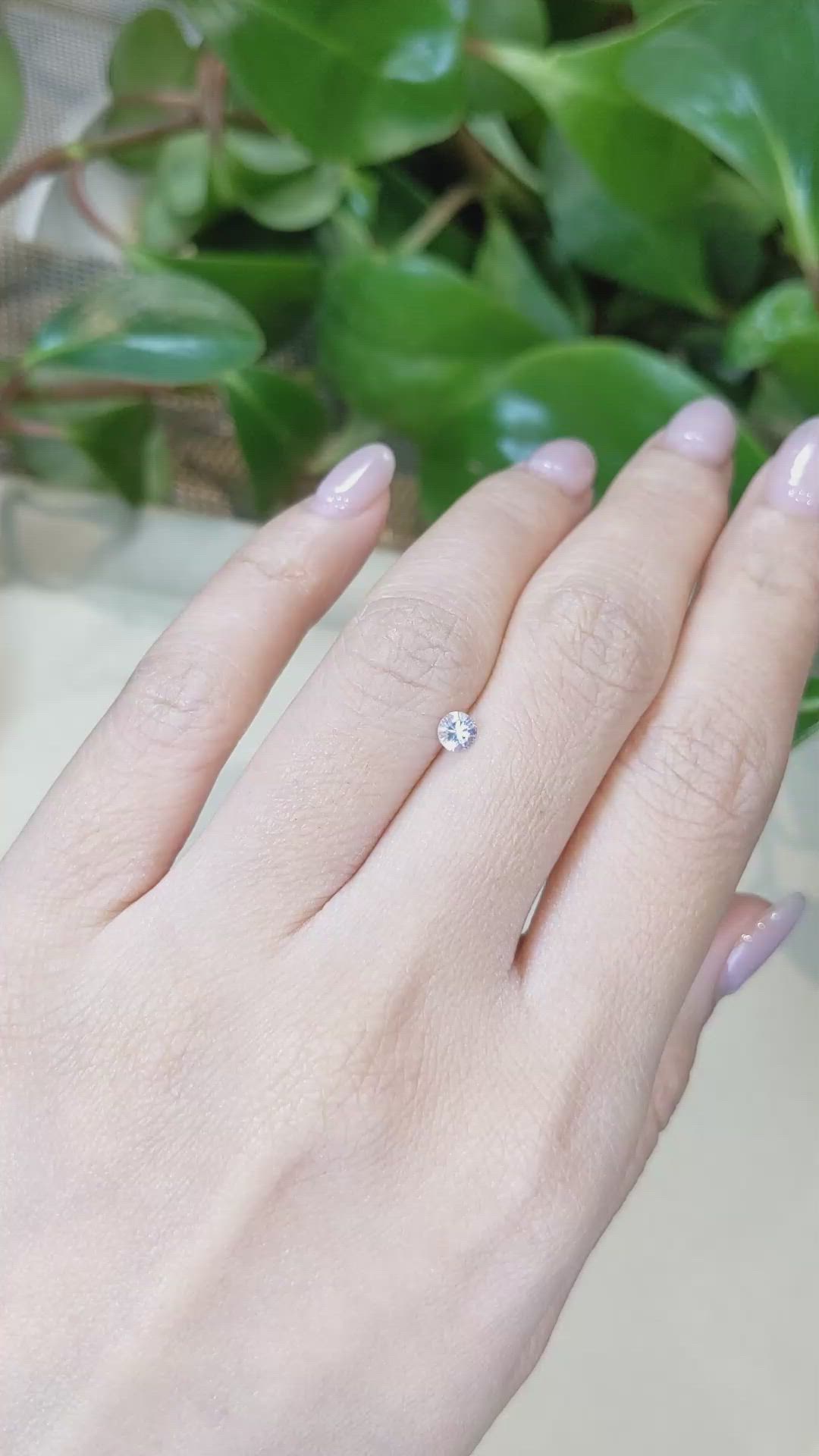 0.30 Ct. Blue Sapphire from Montana Size Video