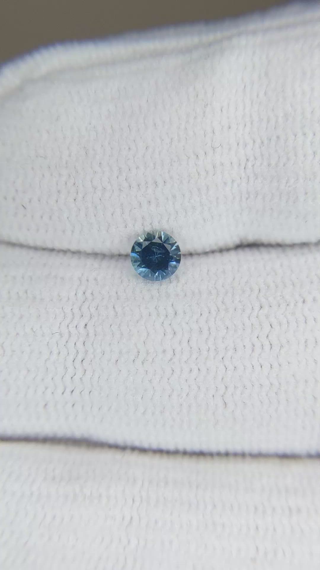 0.28 Ct. Greenish Blue Sapphire from Montana Size Video