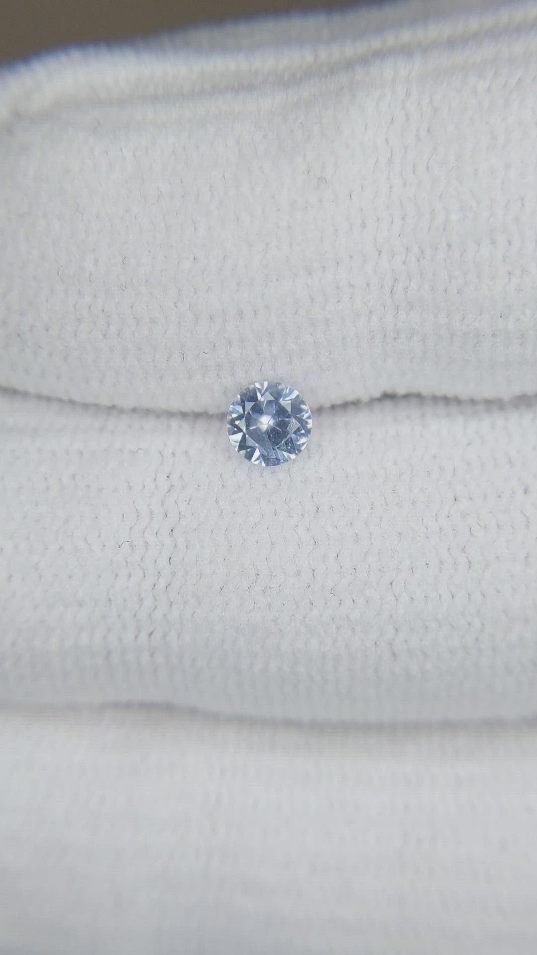 0.28 Ct. Blue Sapphire from Montana Size Video