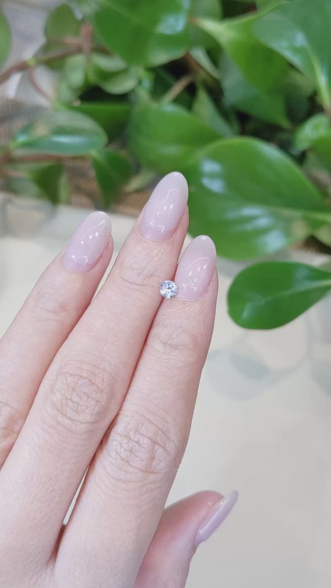 0.28 Ct. Blue Sapphire from Montana Size Video