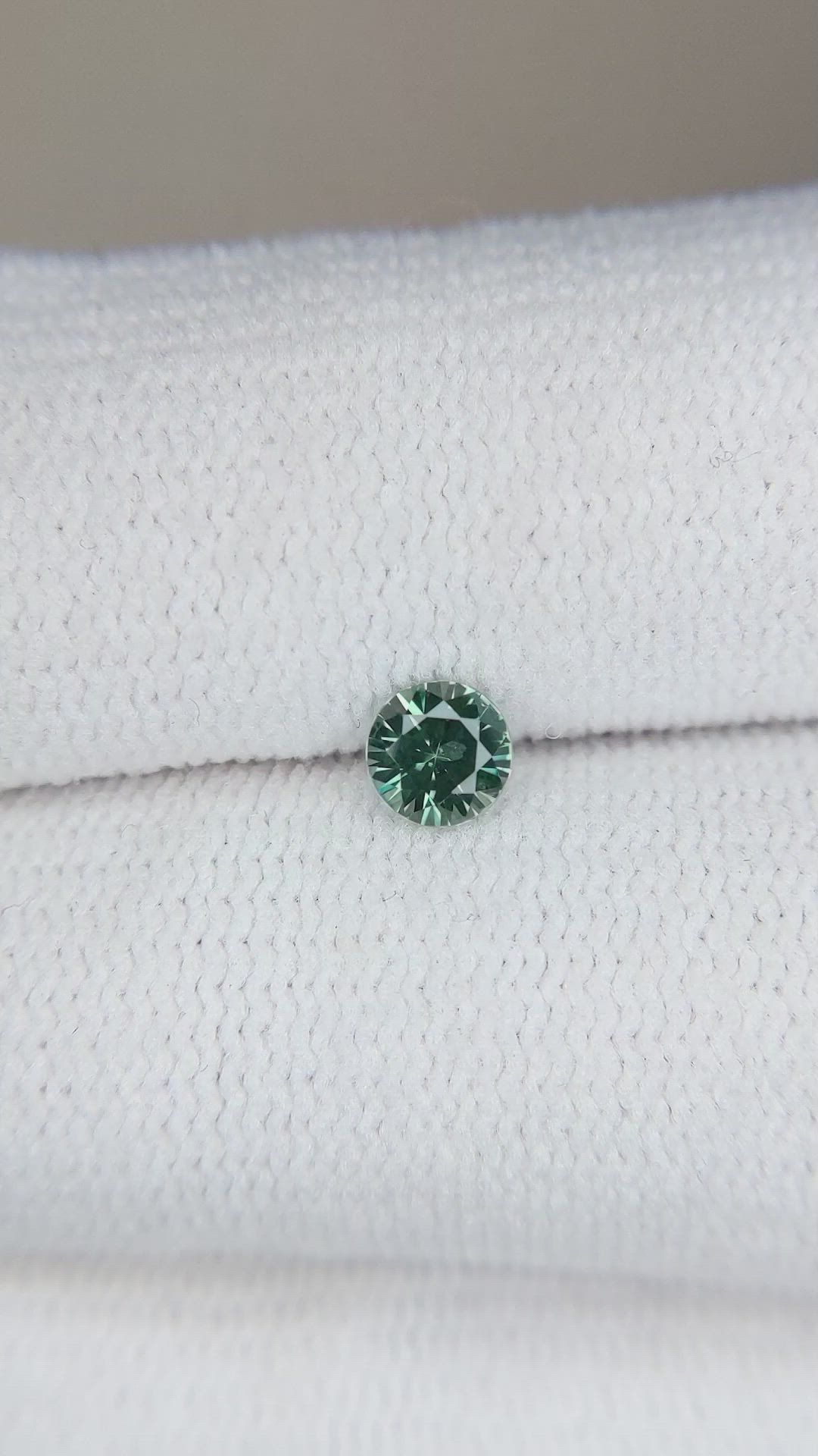 0.29 Ct. Green Sapphire from Montana Size Video