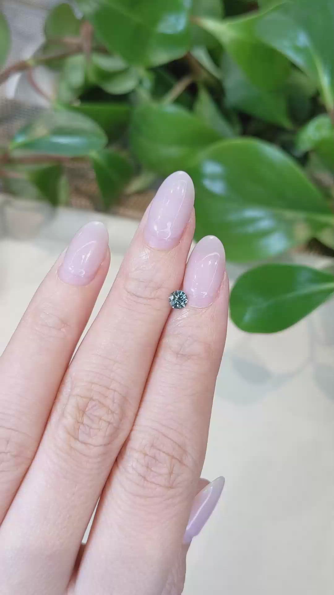 0.29 Ct. Green Sapphire from Montana Size Video