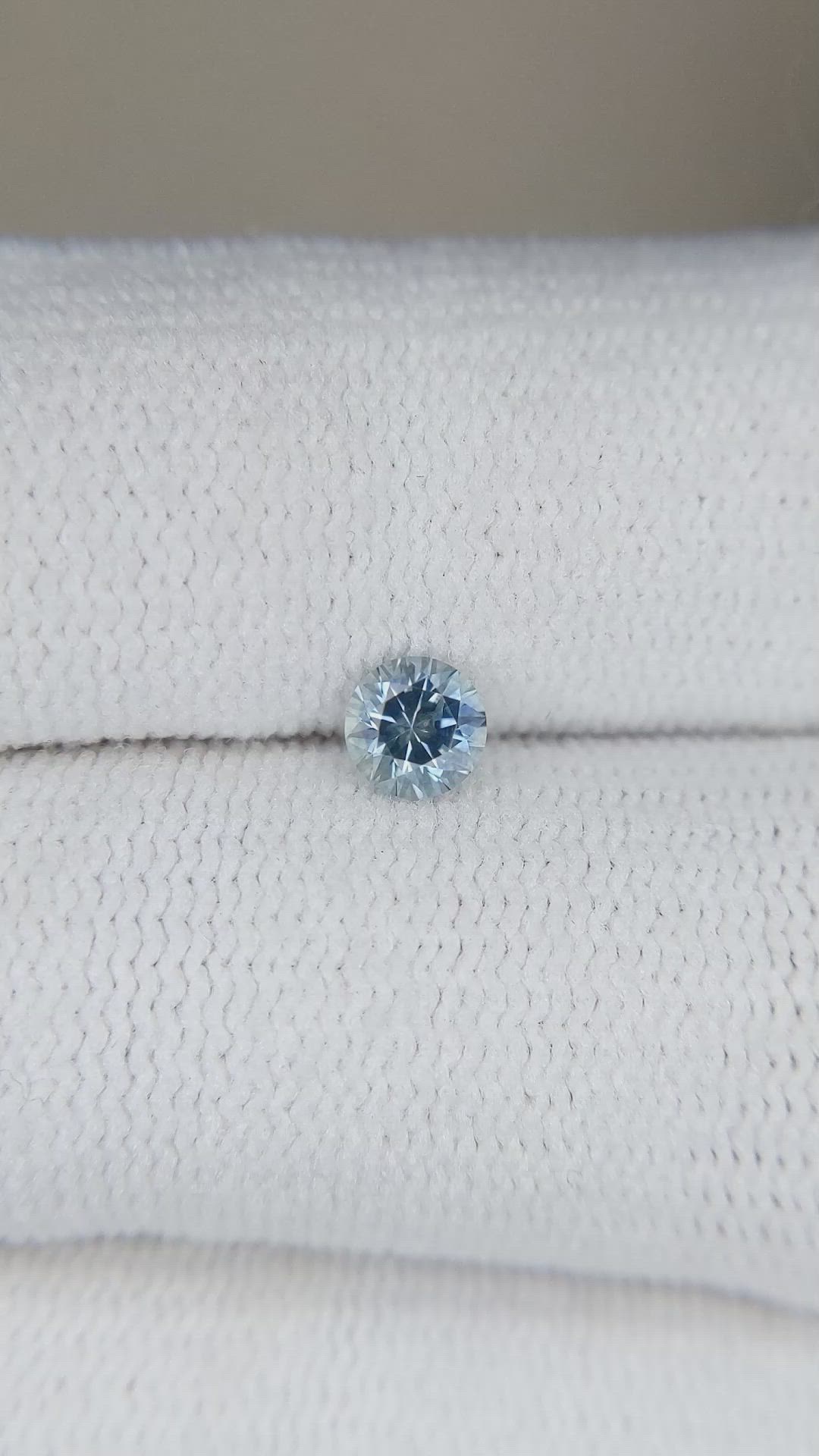 0.32 Ct. Bluish Grey Sapphire from Montana Size Video
