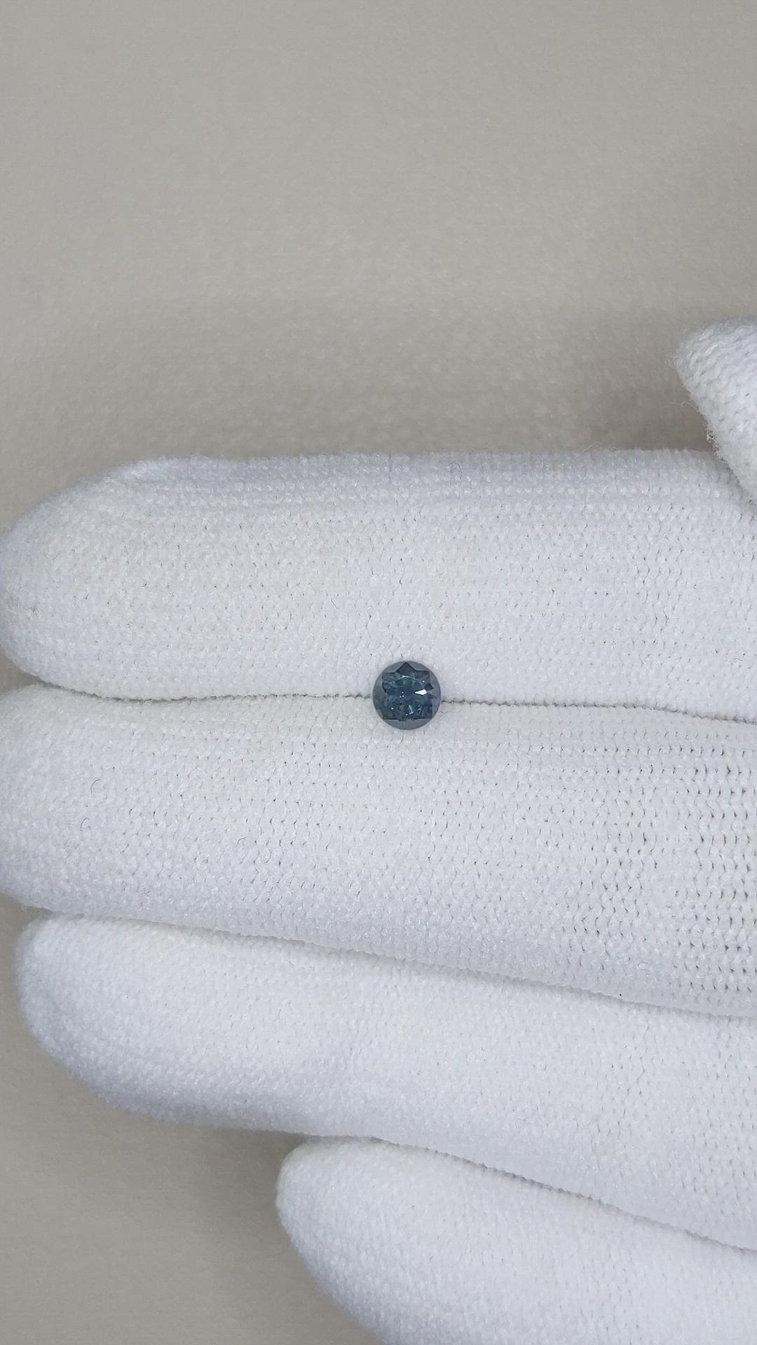 0.32 Ct. Bluish Grey Sapphire from Montana Size Video