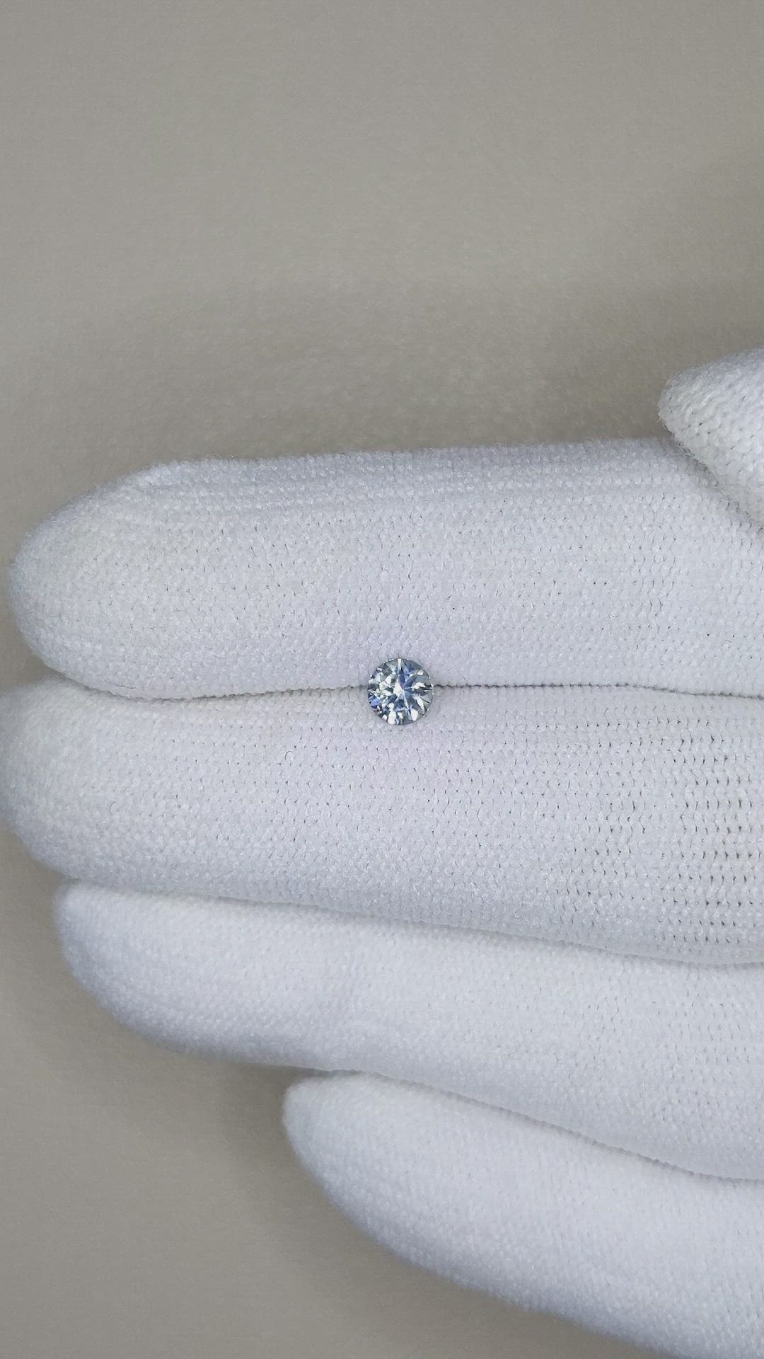 0.32 Ct. Bluish Purple Sapphire from Montana Size Video