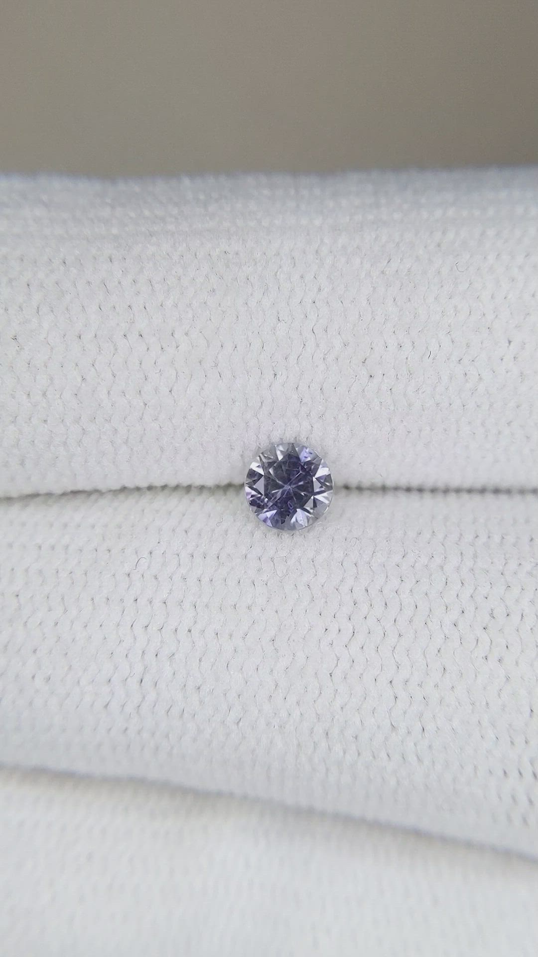 0.32 Ct. Bluish Purple Sapphire from Montana Size Video