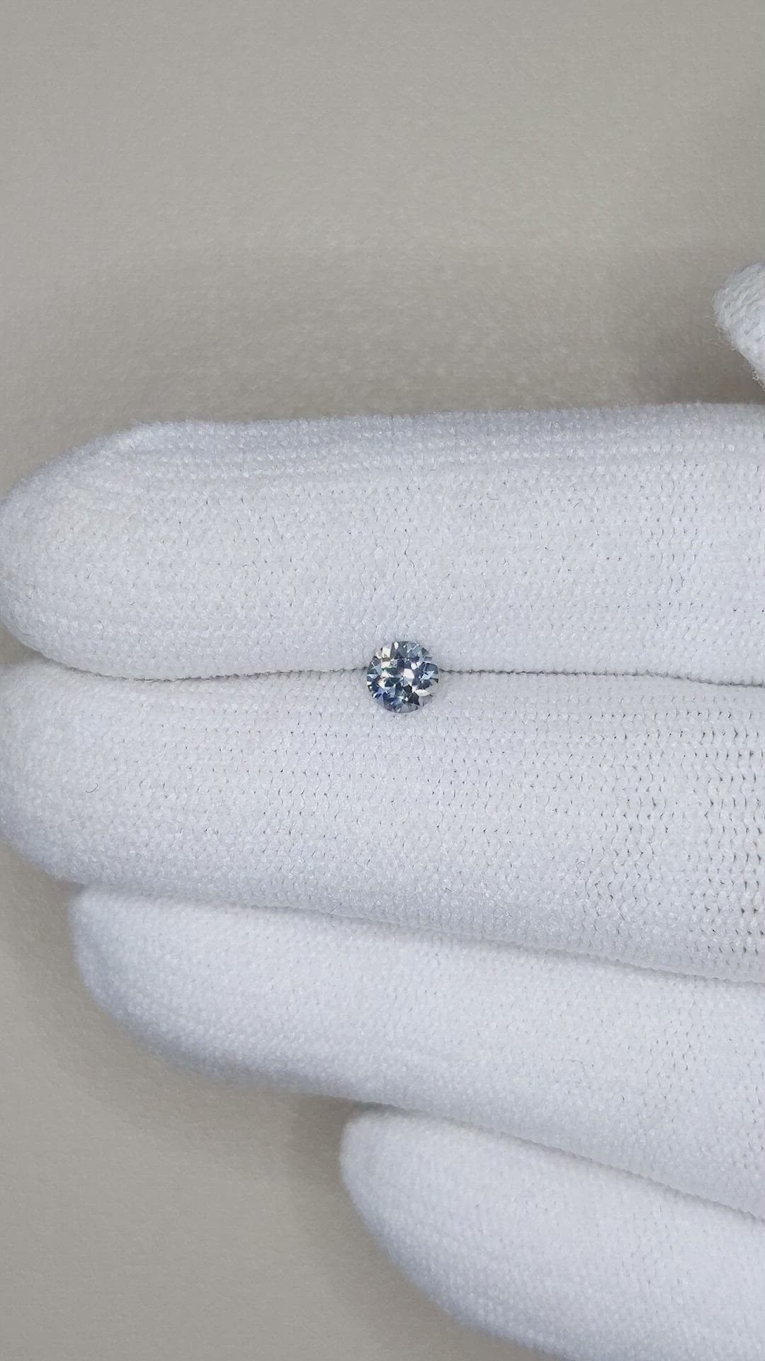 0.32 Ct. Bluish Purple Sapphire from Montana Size Video