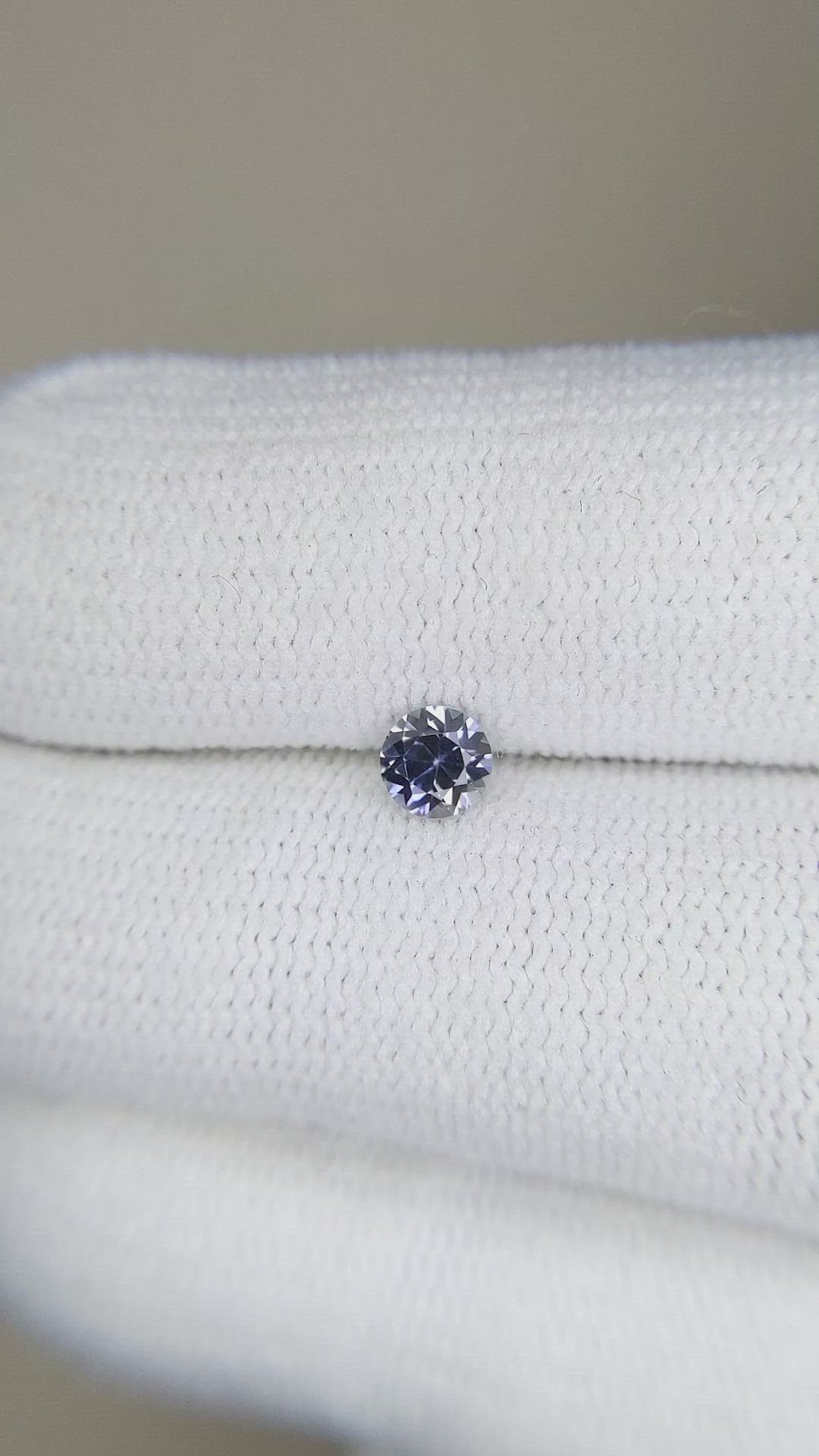 0.32 Ct. Bluish Purple Sapphire from Montana Size Video