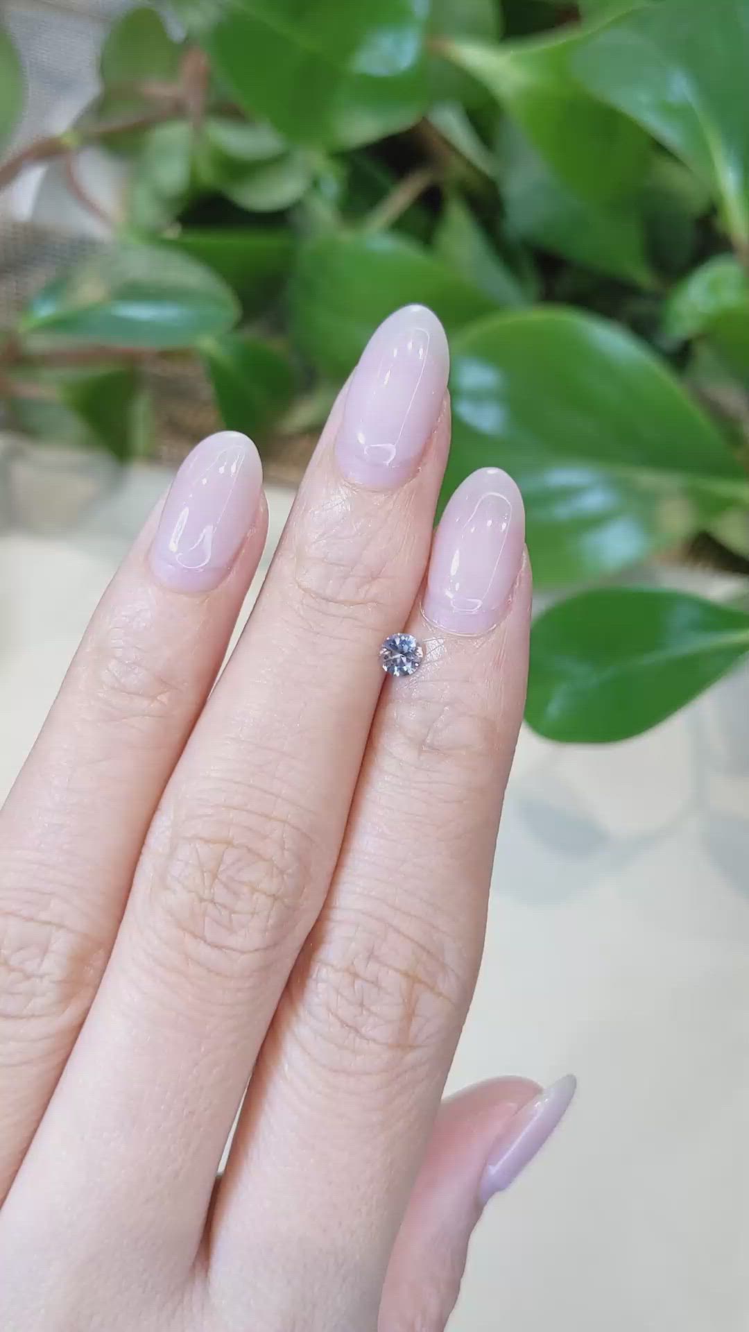 0.32 Ct. Bluish Purple Sapphire from Montana Size Video