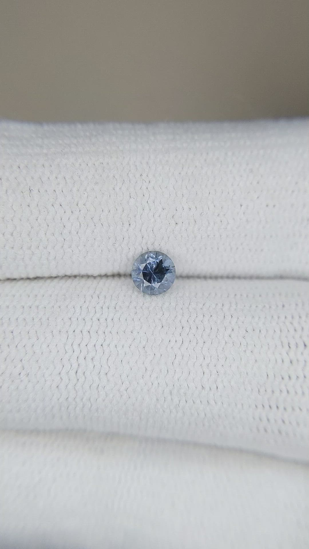0.33 Ct. Bluish Grey Sapphire from Montana Size Video