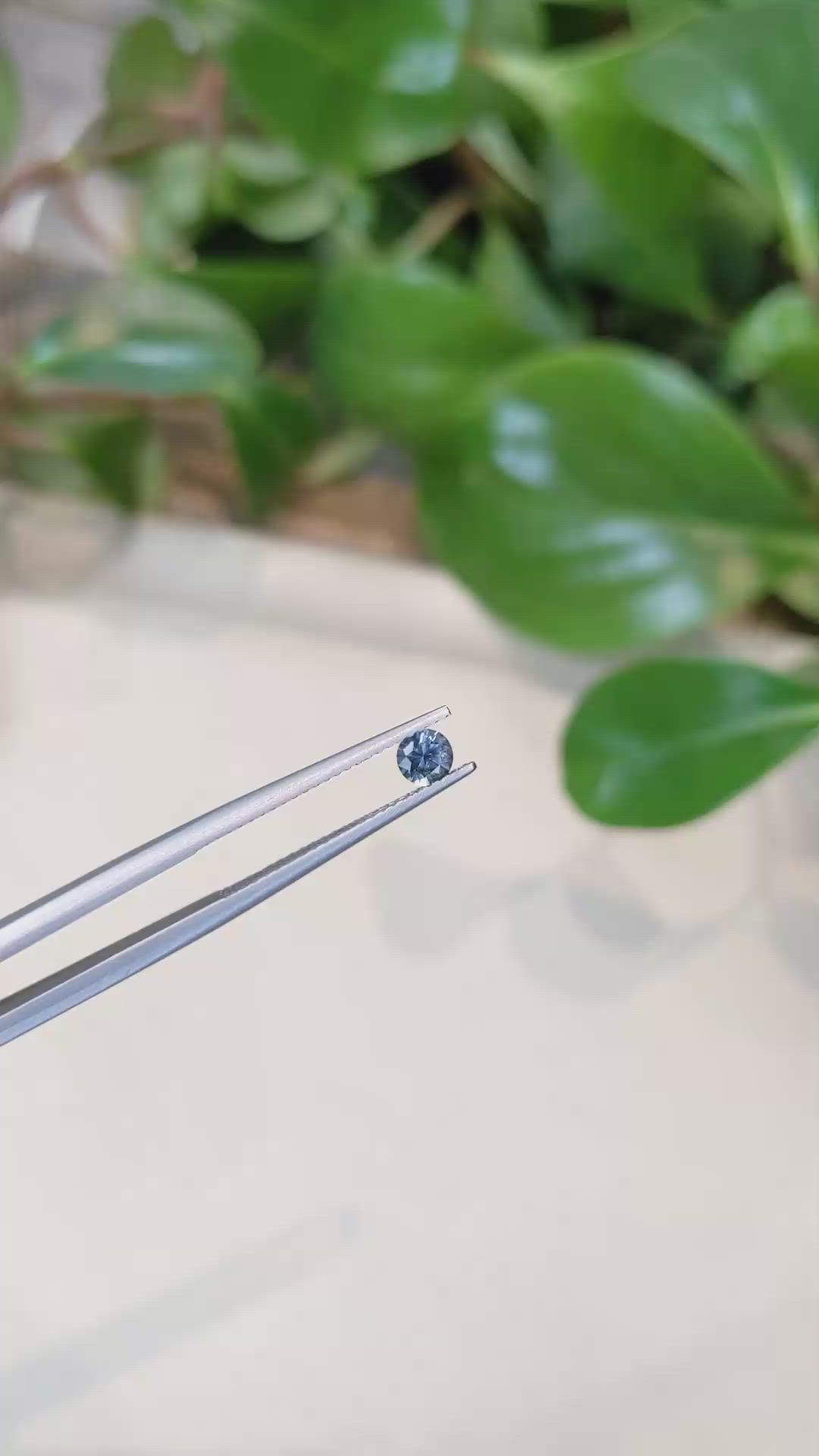 0.33 Ct. Bluish Grey Sapphire from Montana Size Video