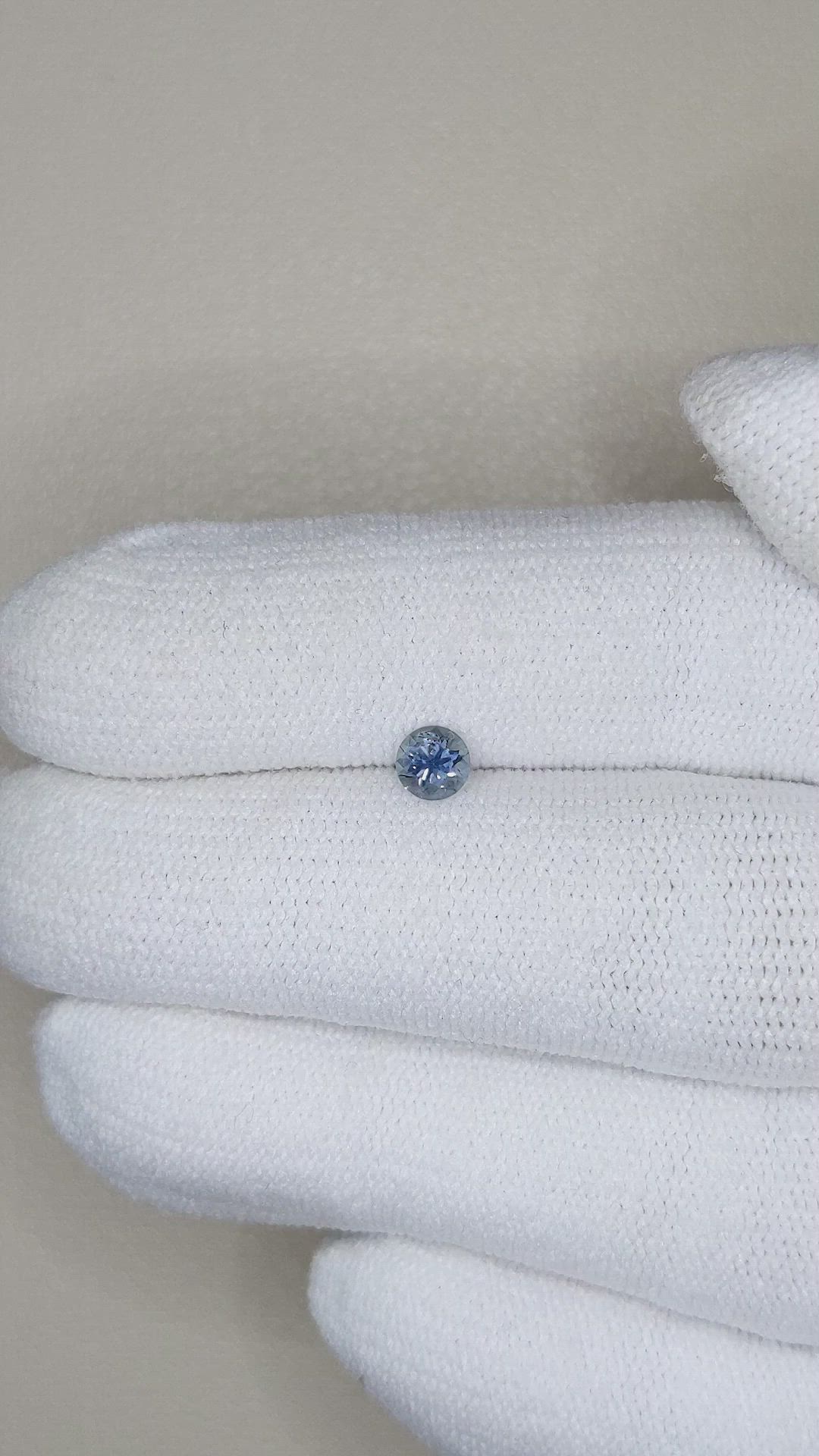 0.33 Ct. Bluish Grey Sapphire from Montana Size Video