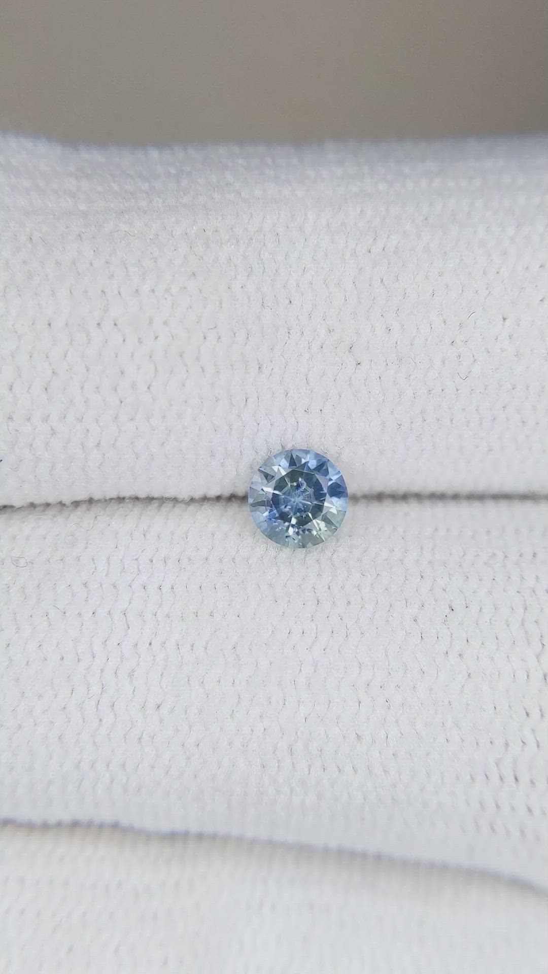 0.33 Ct. Greyish Blue Sapphire from Montana Size Video