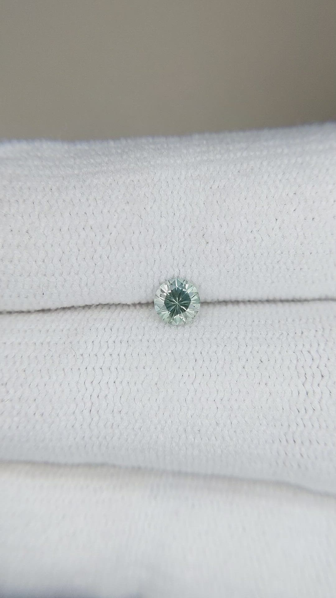 0.29 Ct. Green Sapphire from Montana Size Video