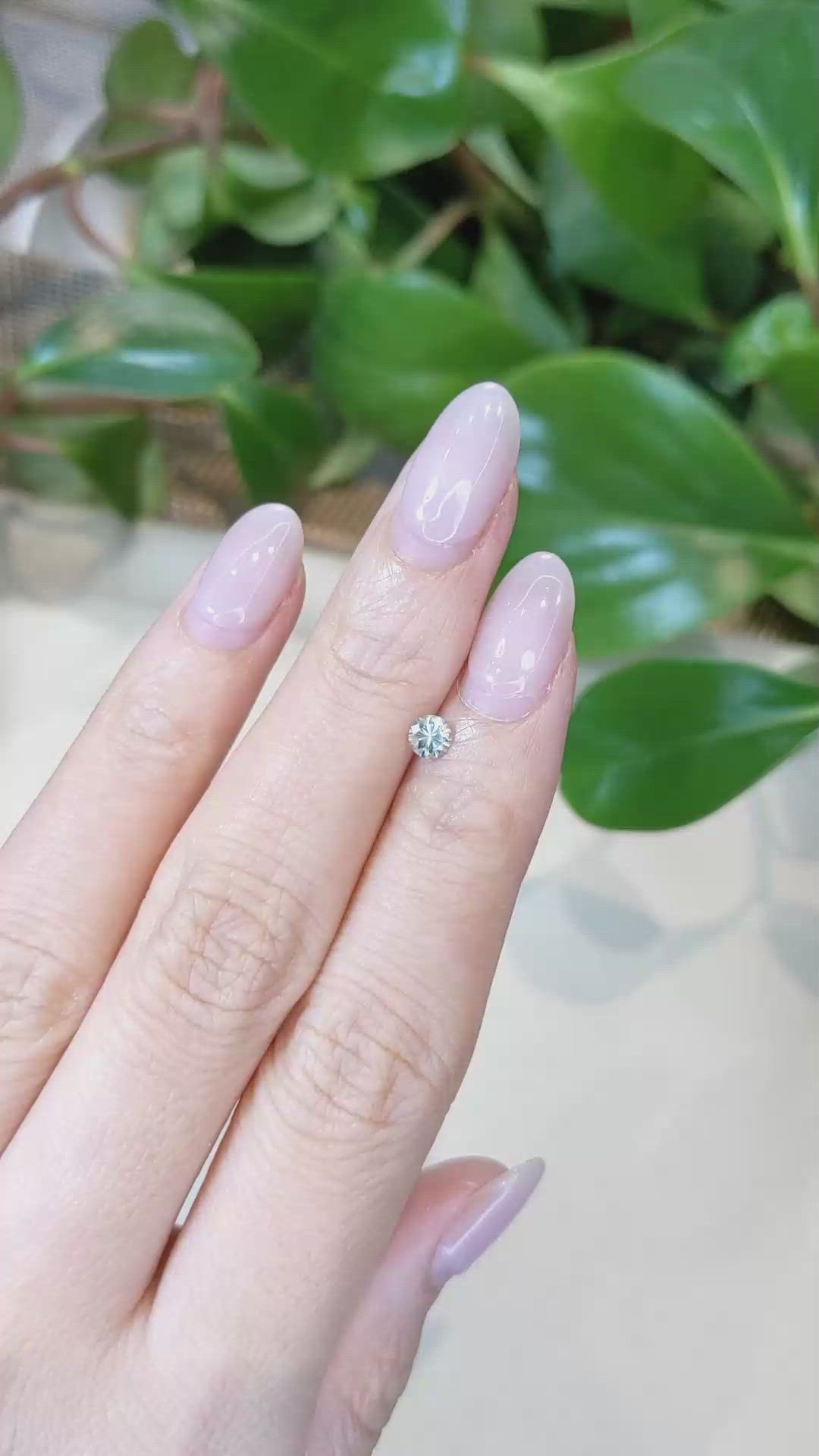 0.29 Ct. Green Sapphire from Montana Size Video