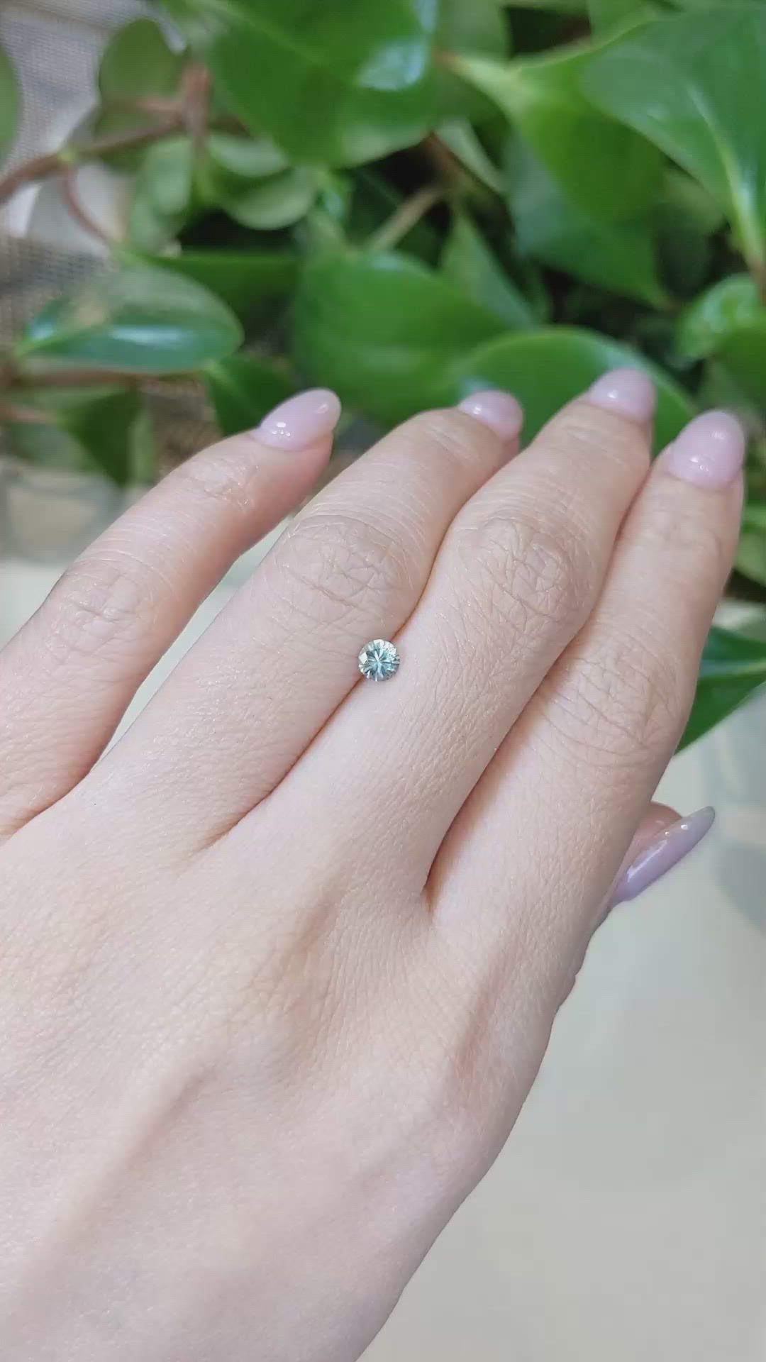 0.29 Ct. Green Sapphire from Montana Size Video