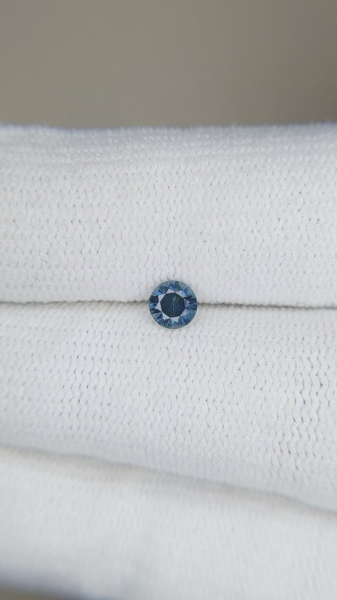 0.33 Ct. Greenish Blue Sapphire from Montana Size Video