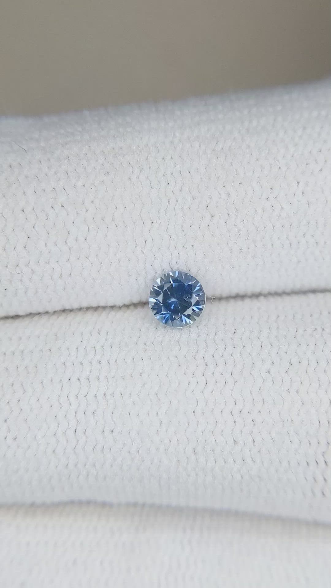 0.33 Ct. Blue Sapphire from Montana Size Video