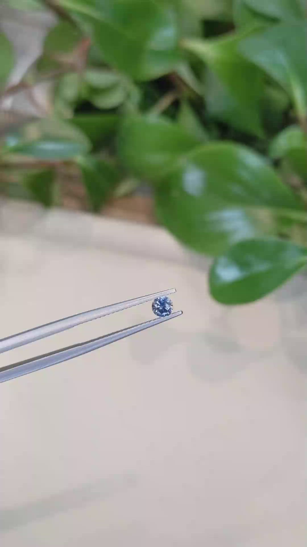 0.33 Ct. Blue Sapphire from Montana Size Video