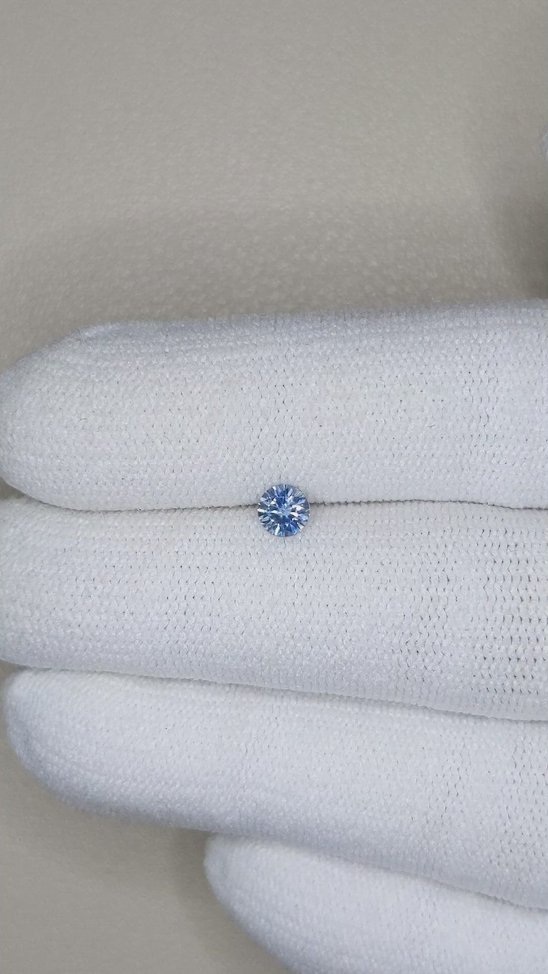 0.33 Ct. Blue Sapphire from Montana Size Video