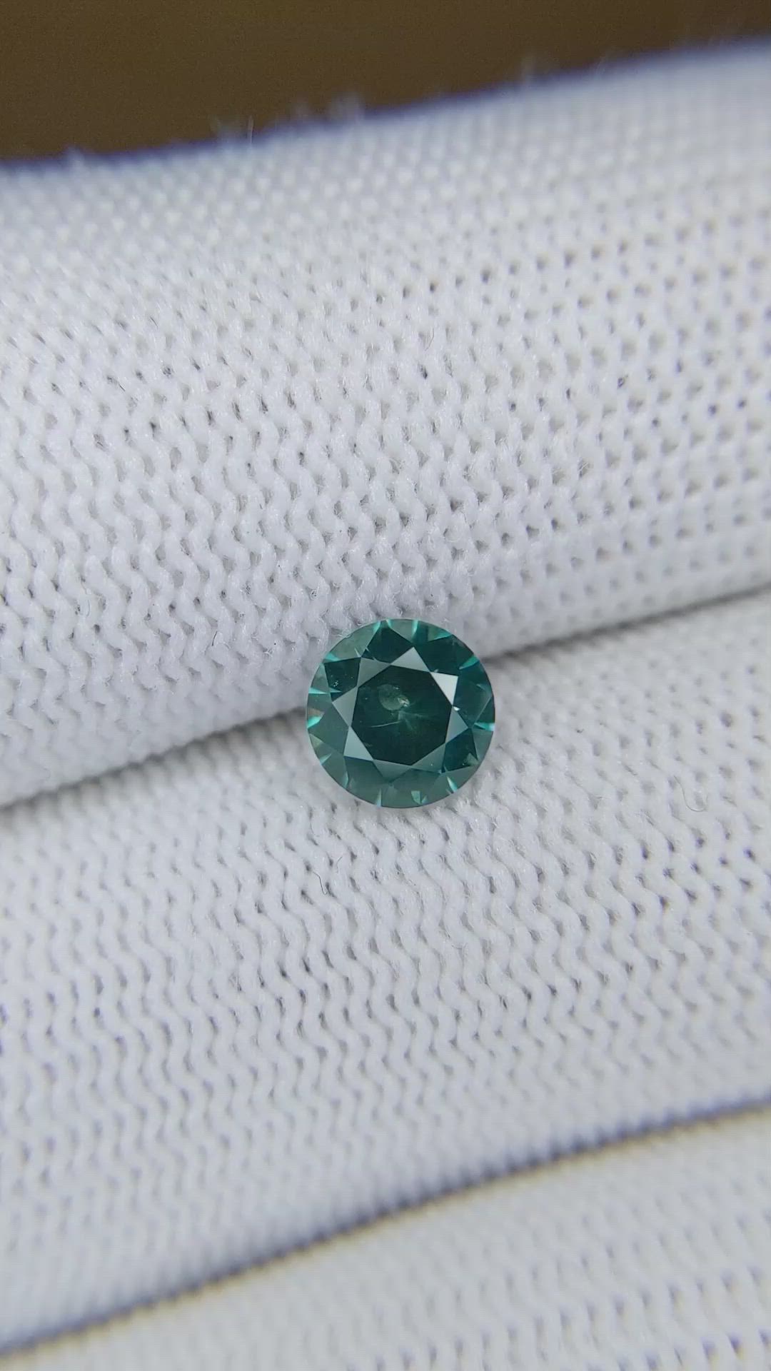 1.24 Ct. Greenish Blue Sapphire from Montana Size Video
