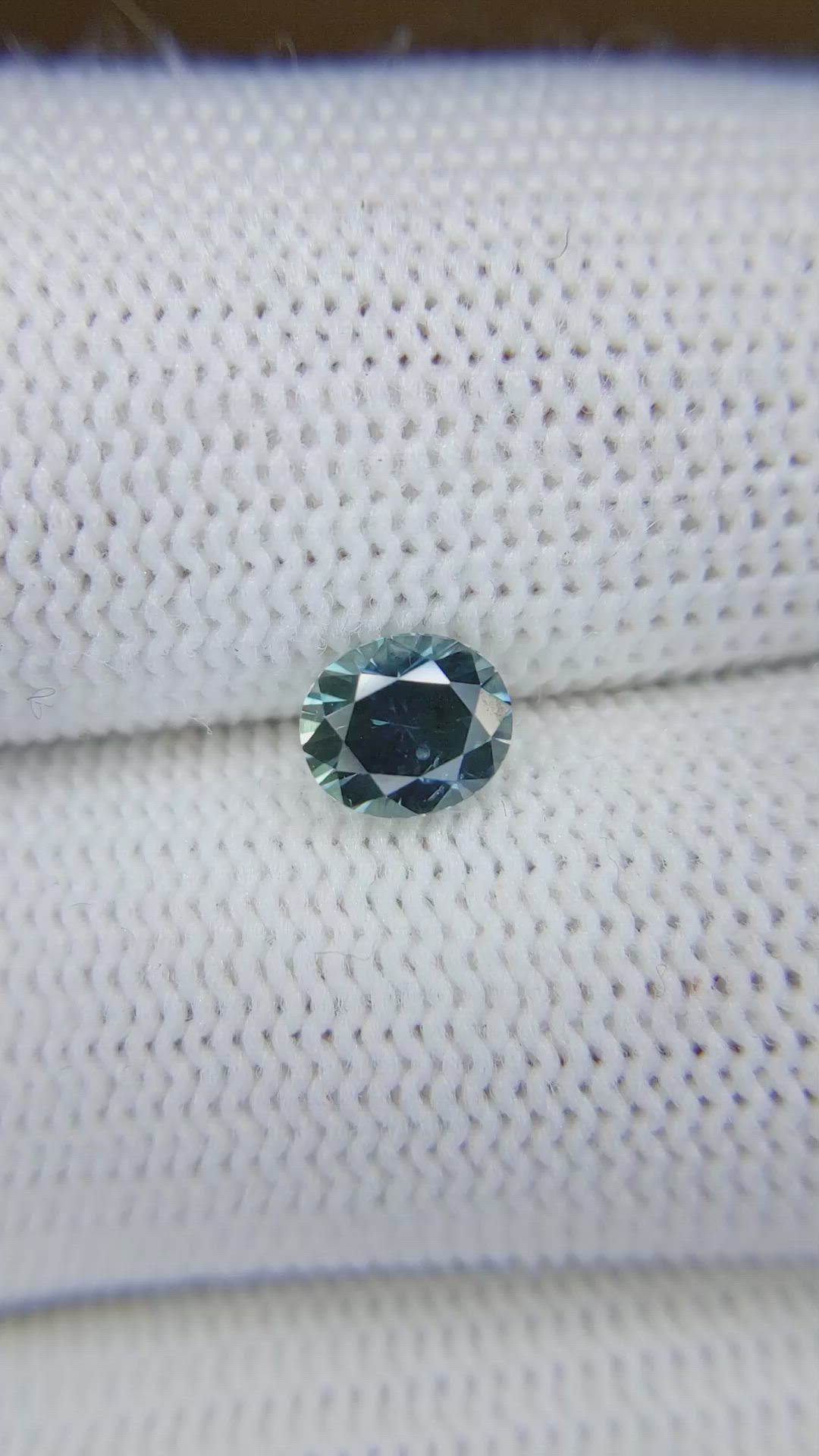 1.03 Ct. Greenish Blue Sapphire from Montana Size Video